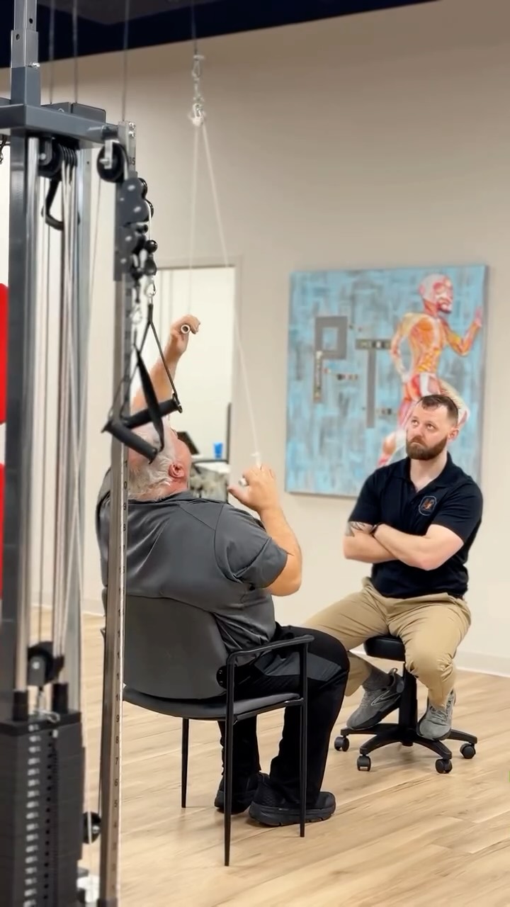 More than just a session.
Today we’re following PT Tyler working with David after his S/P right rotator cuff repair and while the stretches and mobility work are key to his recovery, so is everything happening in between.
The conversation flows from sports to weightlifting, stories back and forth, a few laughs, all while Tyler guides him through the movements that are restoring strength, protecting the repair, and rebuilding confidence in his shoulder.
Because recovery isn’t just physical. It’s showing up, feeling comfortable, being understood, and trusting the person walking you through it. That connection? That’s what makes the work stick.
At Active Recovery, it’s never just about the exercise, it’s about the relationship behind it. 💙
Active Recovery Physical Therapists – Helping Hattiesburg move, heal, and thrive.