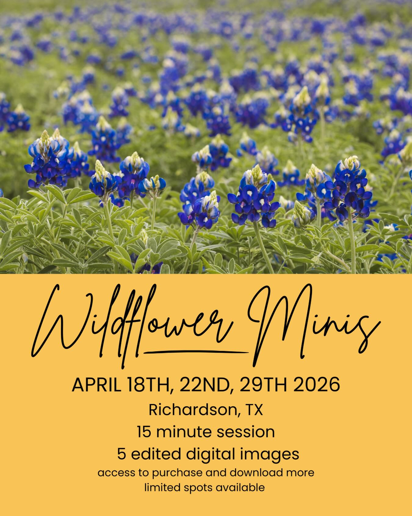 All the flowers are starting to grow and bloom, more rain is coming this week. I can’t wait to see the growth that comes from it!
Click on link in bio for more information and to book yours now! Limited spots available