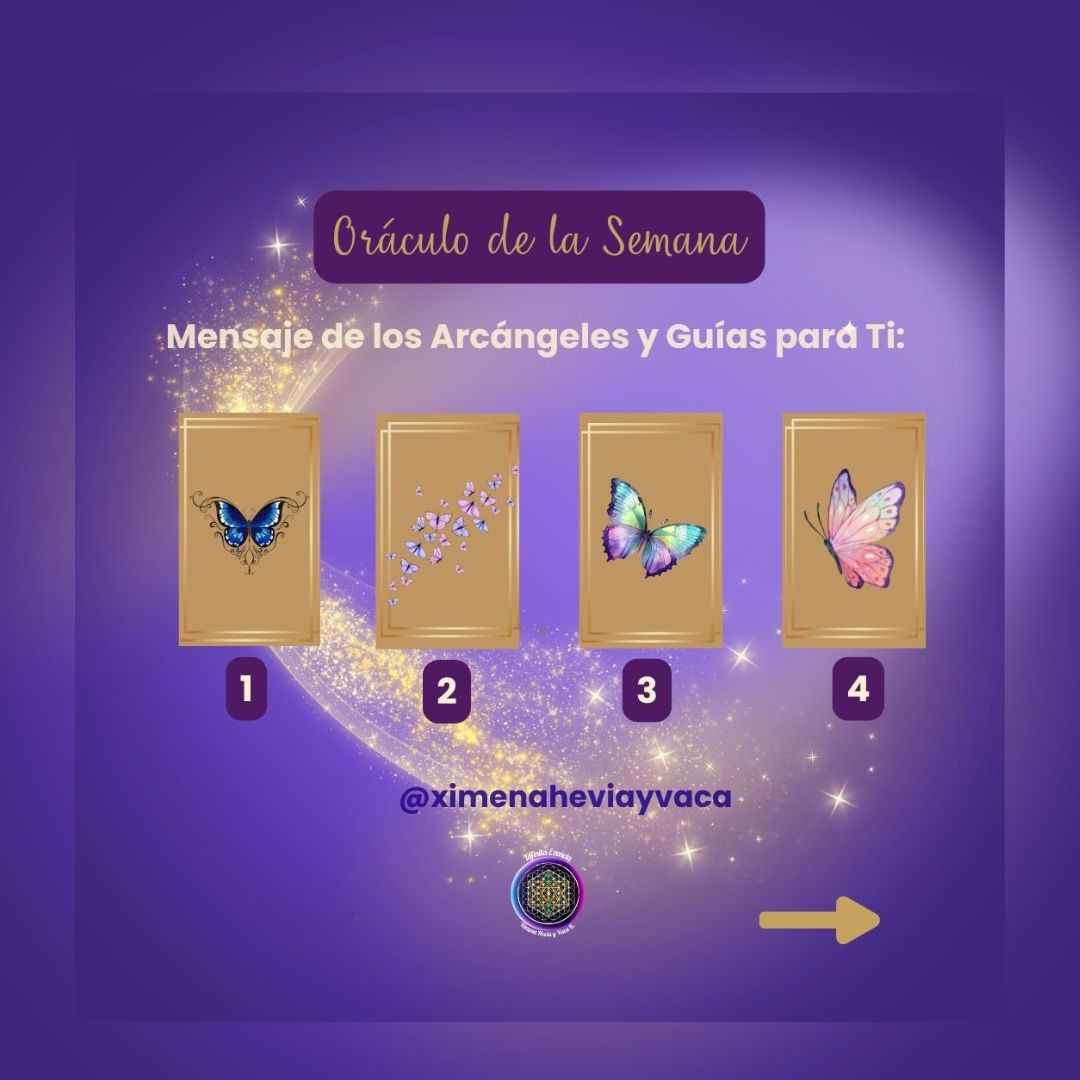 ✨Conecta con tu corazón y elige la mariposa que más te llame. Ahí hay un mensaje de los Arcángeles para ti.✨
💬 Escribe en los comentarios el número de la carta que elegiste.
Mensajes canalizados Ximena ♾️⚜️
#oraculosemanal #infinitaezencia #ximenaheviayvaca #111mensajesparaelalma #mensajesdelosangeles