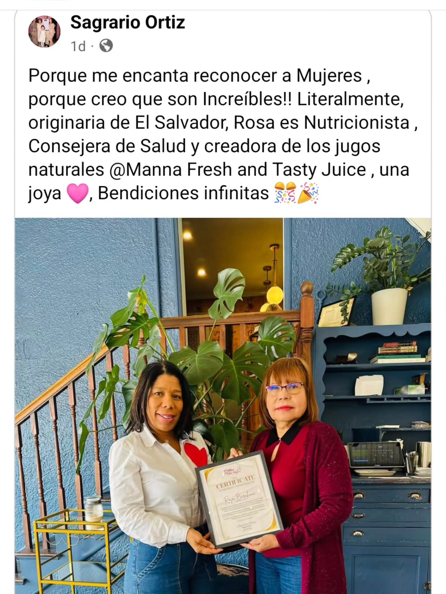 Had a business talk with @elpoderdesermujer something I enjoyed and hope it repeats again learned so much from her. ❤️
-
-
-
-
-
-
-
-
#womensupportingwomen #businesswoman #juices #socialmedia #smallbusiness