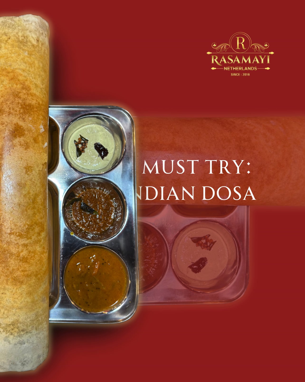 Krokant, goudbruin en vol van smaak…
Dosa is een echte klassieker uit de Zuid-Indiase keuken 🌴🔥
Kom het proeven en je weet meteen waarom!