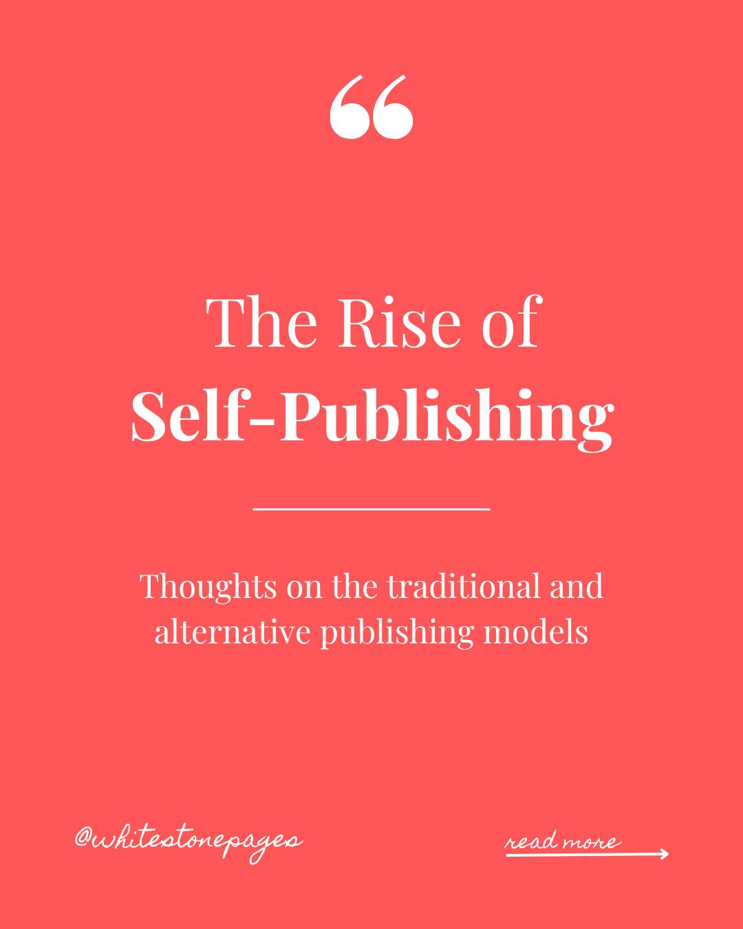Highlight snippets from my recent blog post and LinkedIn article: The Rise of Self-Publishing 🚀
The plethora of options available to self-publishing authors today is miles ahead of what was available back in 2019.
Back then, self-publishing was dismissed as a quirky niche far removed from proper publishing... A mere six years later, a Bookseller article reported it is now the "'Golden age' of self-publishing for indie authors".
As a professional who has a foot in both worlds, I believe that there is a place for both traditional and self-publishing — they are not competing routes, but simply different choices in a diversifying publishing landscape.
Barriers of entry into the literary sphere for voices from marginalised communities, different socioeconomic backgrounds, championing niche genres and topics are breaking down.
In an increasingly polarised society, diversifying the voices, stories, and learnings we have access to through literature can only be a good thing.
To read the full post, head to my blog via my link-in-bio ➡️🔗
What are your thoughts on self-publishing? Have you ever considered self-publishing your own book? Share your thoughts with me below 💬
If you're new here, hi, I'm Wendy! 👋🤍 Based in the UK, I'm a book designer and typesetter with a Master's degree in Publishing. I help indie authors and publishers bring manuscripts to life through thoughtful cover and interior design. As a designer, I am curious, communicative, and continuously learning. Follow for all things freelance, design, and publishing 📚️
#selfpublishing #selfpublished #authorgram #publishing #indiepublishing