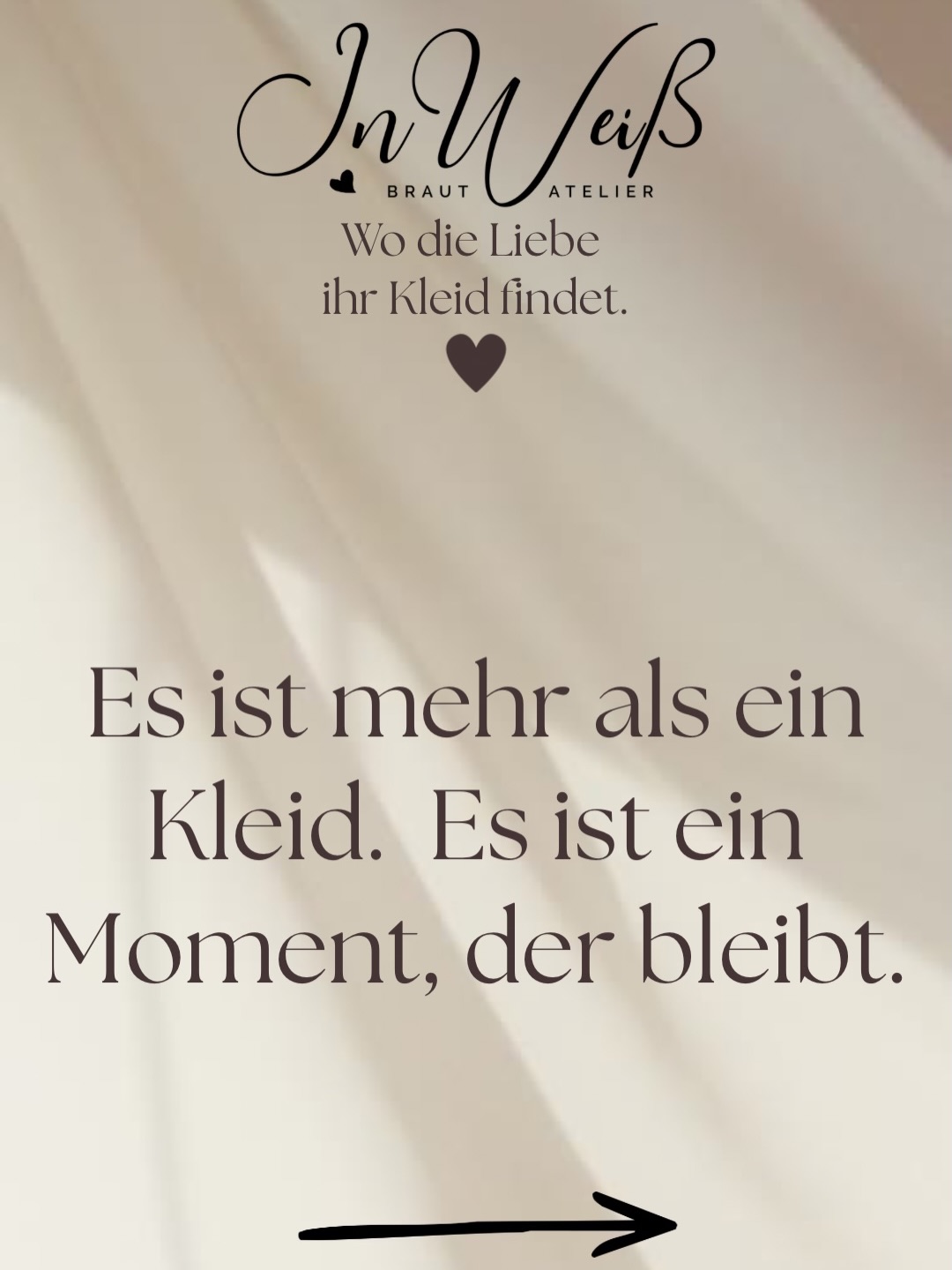 Ein Brautkleid ist nicht nur ein Brautkleid.
Es ist dein Moment.
Dein Gefühl.
Dein ganz persönlicher Anfang von etwas Neuem.
Und wir freuen uns von Herzen,
dich auf dieser besonderen Reise begleiten zu dürfen. ✨
Deine Manu,Kathleen & Andrea 🤍
#inweissbrautatelier #bridetobe #wedding #bridedress #love