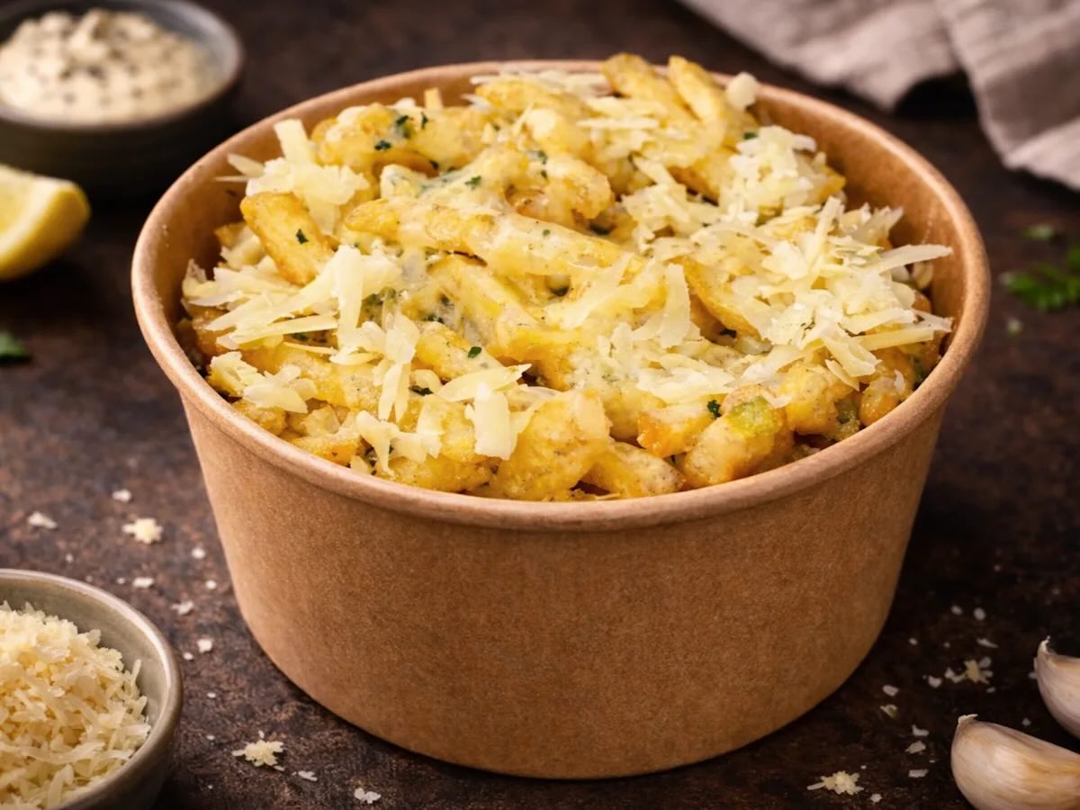 Cheese Bomb Fries
£4.99
Chips topped with cheese sauce and melted mozzarella.