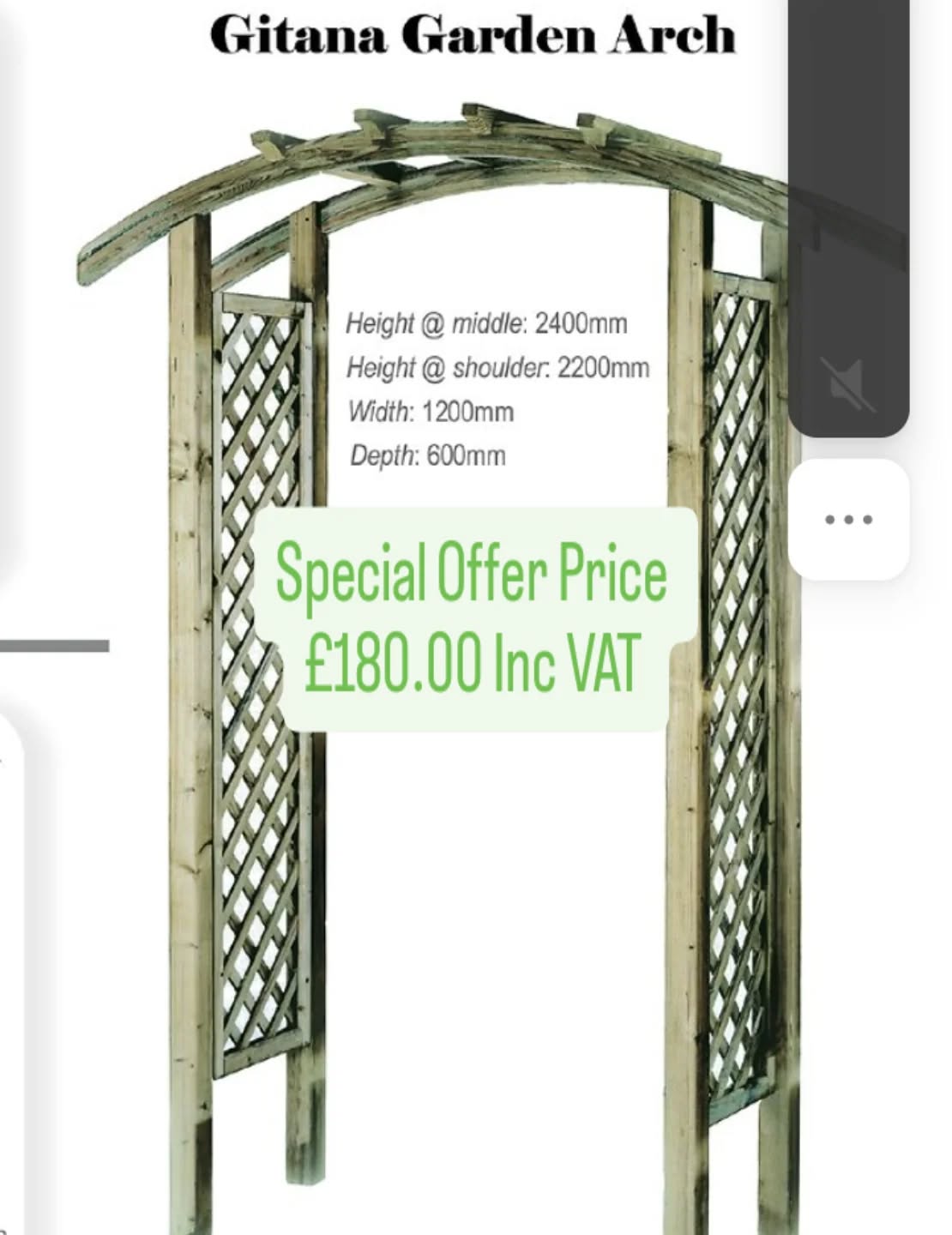 Brand new product just in!
Gitana arches are available for collection from our yard or take advantage of our free delivery service.
📞01284 728981
💻Info@blewets.com
#blewetstimber
#freedelivery
#gardenarches
#fencing