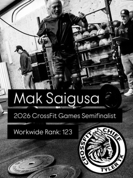@saigusm moving on to the next level in the 2026 CrossFit Season. Mak is ranked 123 in the world and has qualified for Semifinals! This athlete has a solid engine and is a great example of consistent, hard work. Help us wish Mak all the best in the upcoming Semifinals workouts! @crossfit