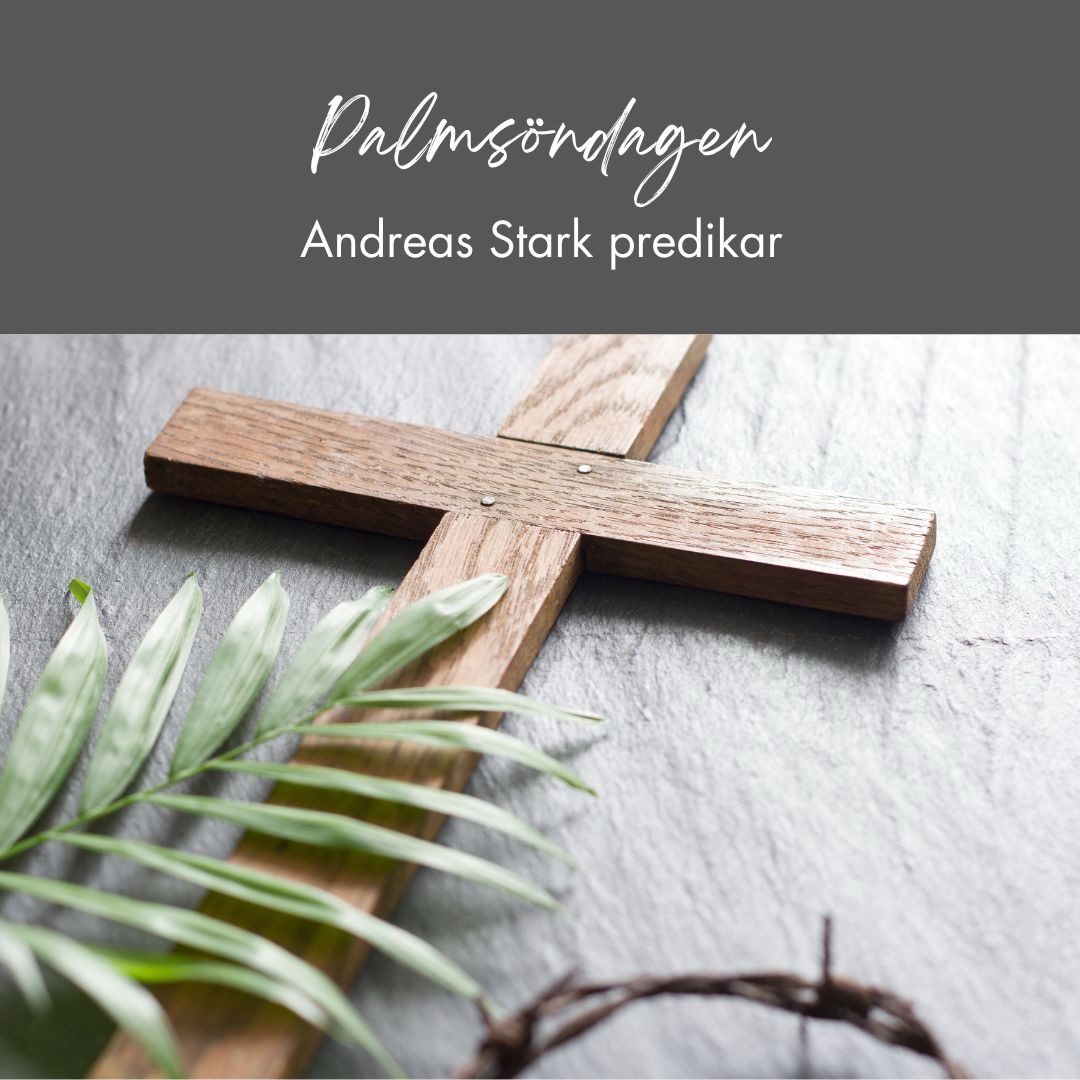 Välkommen till gudstjänst på palmsöndagen imorgon kl. 11! 🌿
Vi ser fram emot att lovprisa Herren tillsammans och lyssna till predikan av Andreas Stark.
Vi firar även nattvard och ger tionde, och självklart är det söndagsskola för alla barn.
Hoppas vi ses ☺️
