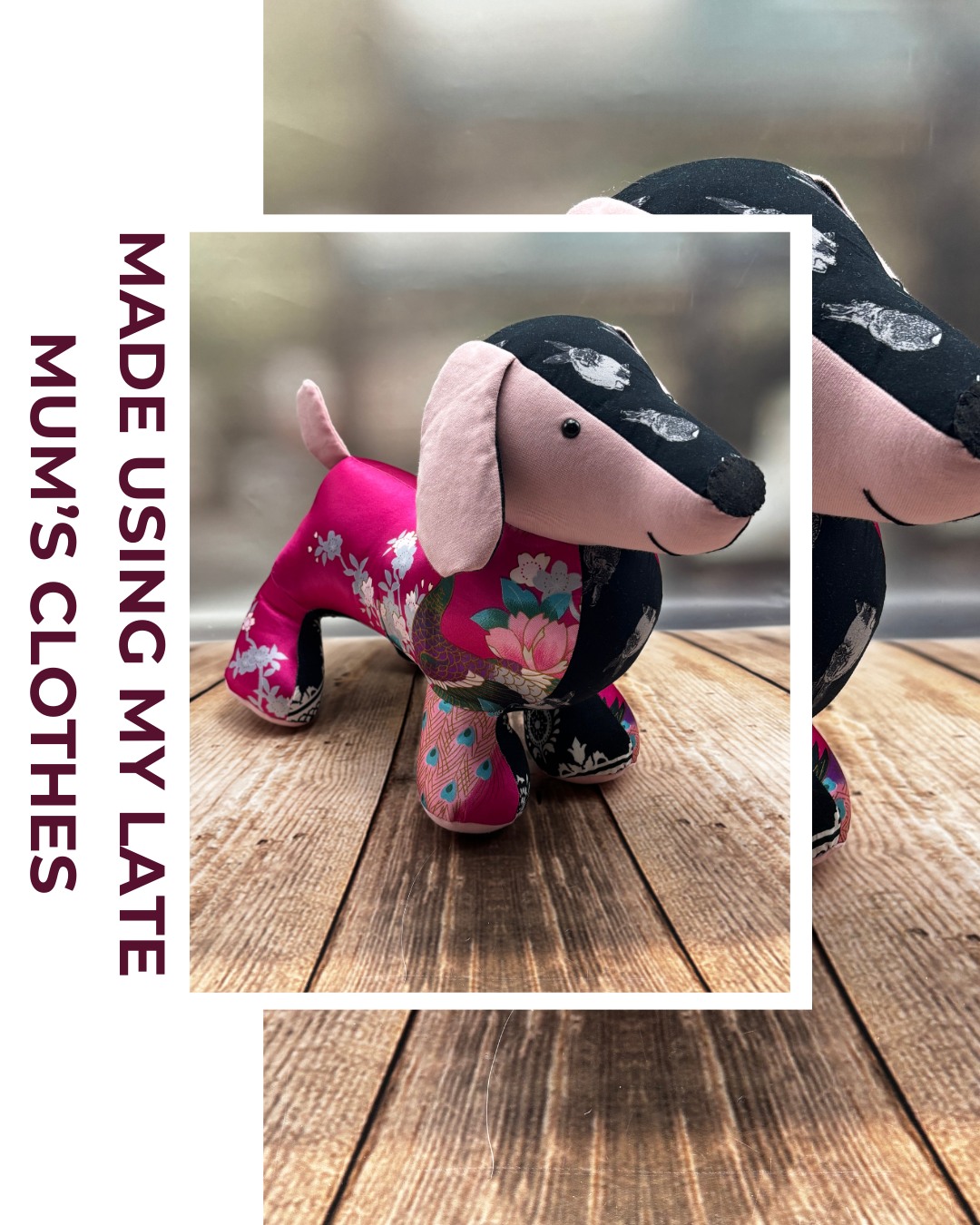 When Liz asked me to create keepsakes from her late mum's clothes, her mum Karen was still poorly at the time of booking. She actually helped Liz choose which clothes to use, which is an incredibly meaningful part of the process.
Using her silk dressing gown, sweatshirt and dress for a dog keepsake, plus a selection of t-shirts from particular events for a blanket that Liz designed herself, these pieces carry extra significance knowing Karen had input in their creation.
Being able to choose together, to decide which memories to preserve, must have made these keepsakes even more precious.
I hope these bring Liz comfort and honour her mum’s memory beautifully.
#TracysTreasuredKeepsakes #SmallBusinessUK #PersonalisedKeepsakes #HertsCustomKeepsakes #HandmadeGiftsUK