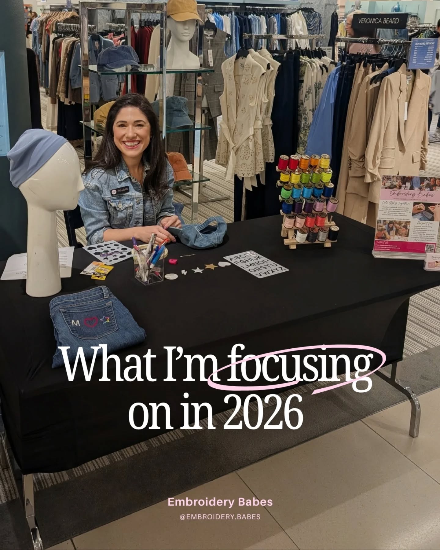This year feels different.
I’m not trying to do everything anymore…
I’m choosing what actually matters.
More real conversations.
More meaningful partnerships.
More moments where people walk away feeling something.
From on-site embroidery at @bloomingdales in Hackensack, NJ to upcoming women empowerment workshops, I’m focused on creating experiences that get people off their phones, connecting, and actually enjoying themselves.
That’s what I’m building in 2026 🧵
If you want to be part of it — whether it’s a team event, client experience, or collaboration — I’d love to create something together 🤍
💌michelle@embroiderybabes.com
#embroiderybabes #njbusiness #corporateevents #experientialmarketing #bergencountynj