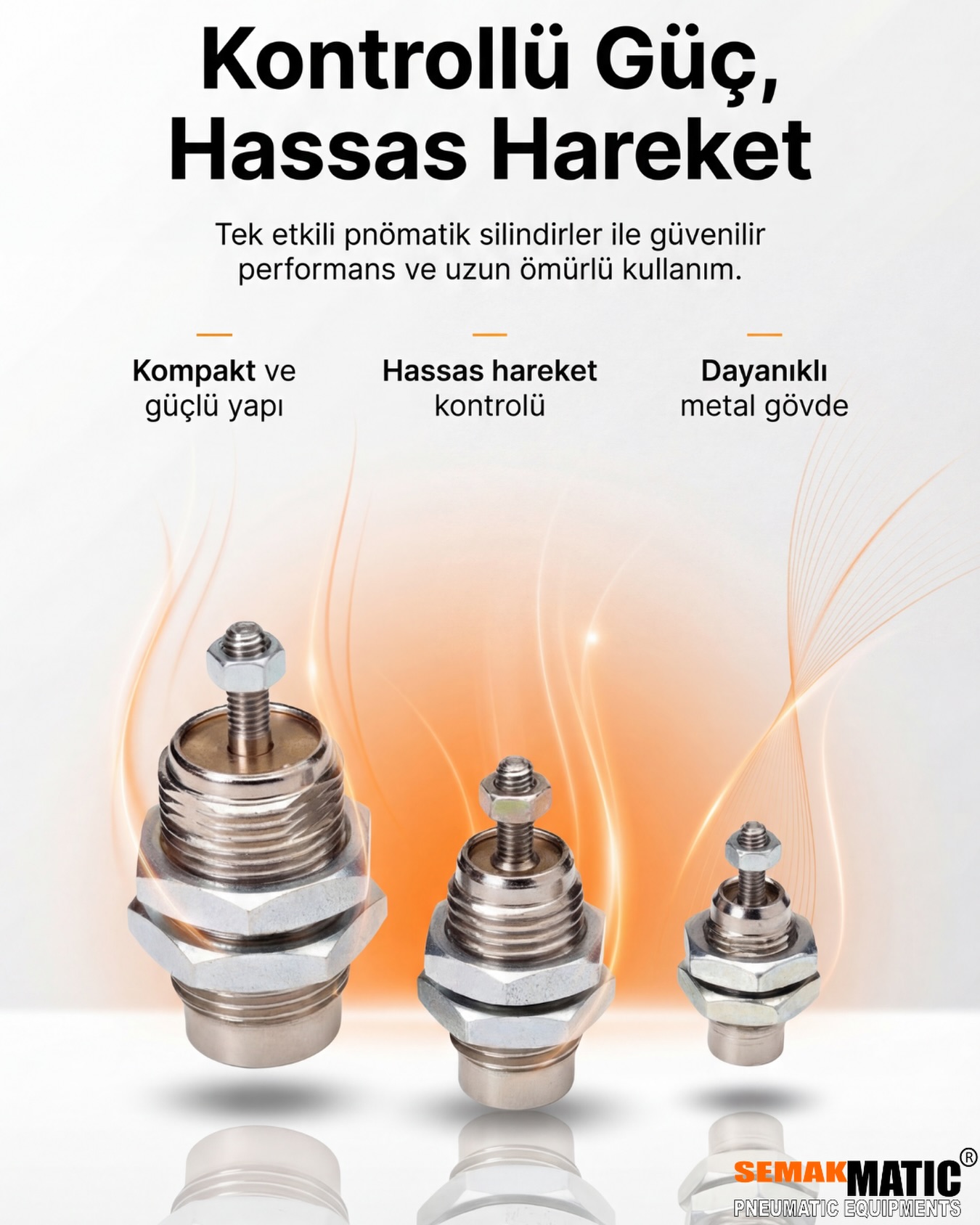 Kontrollü güç, kusursuz hareket. ⚙️🔥
Tek etkili pnömatik silindirlerle sistemlerinize hassasiyet ve verim kazandırın.
Kompakt tasarımıyla yerden tasarruf ederken, güçlü yapısıyla maksimum performans sunar.
✔️ Hassas hareket kontrolü
✔️ Dayanıklı metal gövde
✔️ Uzun ömürlü kullanım
Endüstriyel süreçlerinizde güvenilir çözüm ortağınız: Semakmatic
Hareketi kontrol edin, gücü yönetin.
#pnömatik #pnömatiksilindir #silindir #endüstri #otomasyon