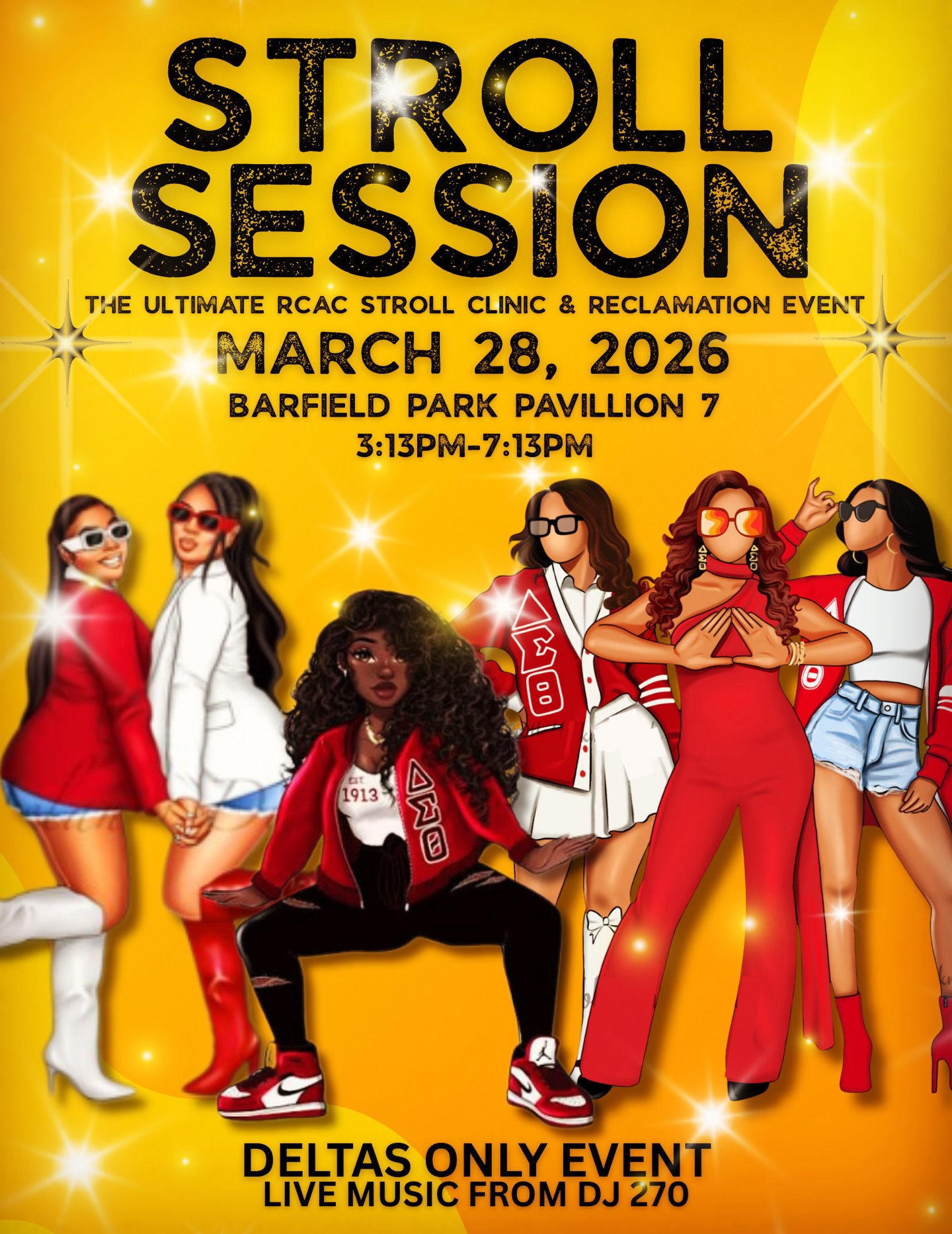 In celebration of Sisterhood Month, the Rutherford County Alumnae Chapter invites all members of Delta Sigma Theta Sorority, Inc. to join us for a special Stroll Session & Reclamation Gathering.
All Delta’s must fill out the form linked below, you can also find the form in our Linktree and on site day of the event!! https://form.jotform.com/260654451254152
Tag a Soror and tell her to meet us there! ❤️
📍 Barfield Park Pavilion 7
📅 March 28, 2026
⏰ 3:13 PM – 7:13 PM
🎶 Live music by DJ 270
#DST1913 #SisterhoodMonth #RCACDeltas #DeltaReclamation #DeltaSisterhood
