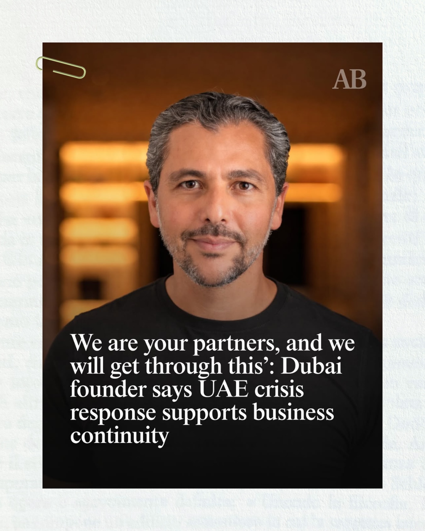 Our client @samikhoreibi, founder of @wisewell.us @wisewell.ae , spoke to @arabianbusiness on the UAE’s response to regional disruption, and why business leaders here aren’t just surviving the uncertainty, they’re operating through it.
“The UAE does not simply withstand adversity. It responds with unity, clarity, and action.”
