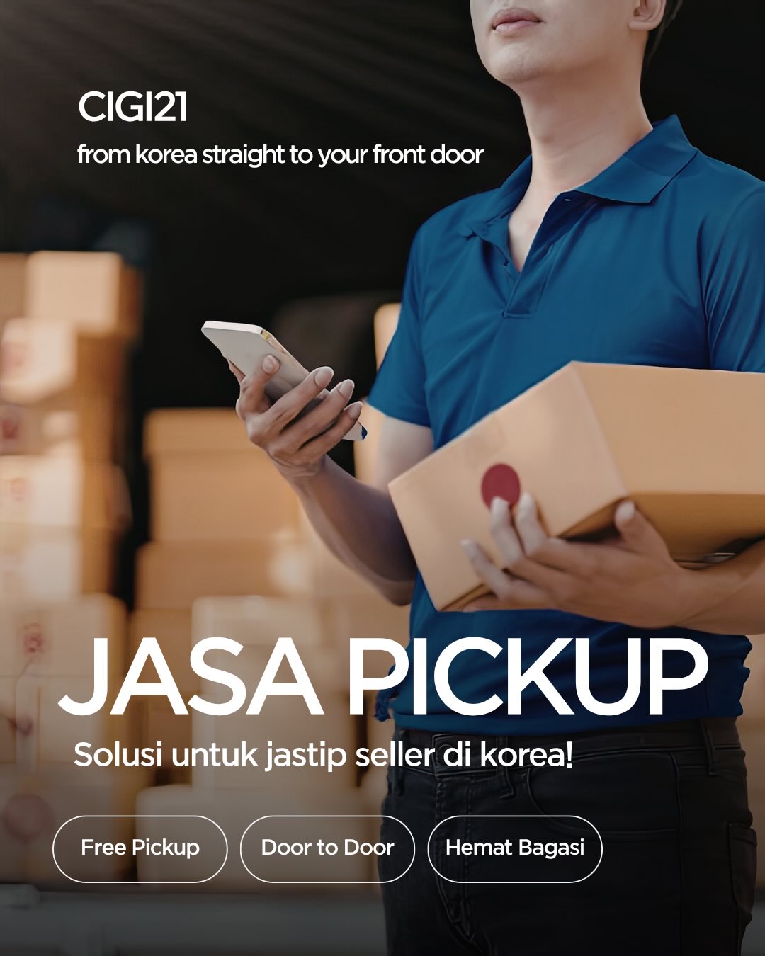 Masih zaman belanja di Korea tapi pusing mikirin biaya bagasi pesawat? 🤔
Atau jastipan udah numpuk tapi bingung kirimnya gimana biar gak ribet di bandara? 💸
CIGI21KR hadir jadi solusi paling praktis! Kami bantu PICK UP GRATIS langsung dari alamat kamu di Korea dan kirim DOOR TO DOOR sampai depan pintu rumah di Indonesia. Kamu cukup duduk manis terima paket beres! 📦✨
Ini bukan cuma kirim barang biasa, tapi layanan all-in premium:
🚀 Express (5-7 Hari): Buat yang butuh super cepat!
📦 Regular (12-14 Hari): Buat yang lebih santai.
Harganya sudah termasuk biaya pickup & tax import (khusus Jakarta & Tangerang). Gak ada biaya siluman! Cek tarif lengkapnya di slide sebelah ya!
Tunggu apa lagi? Hemat tenaga, hemat koper, dan biarkan CIGI21KR yang urus logistiknya! Konsultasikan barang kirimanmu sekarang!
📲 Pesan Pickup: WA 0812 8032 7127
🌐 Web: www.cigi21kr.com