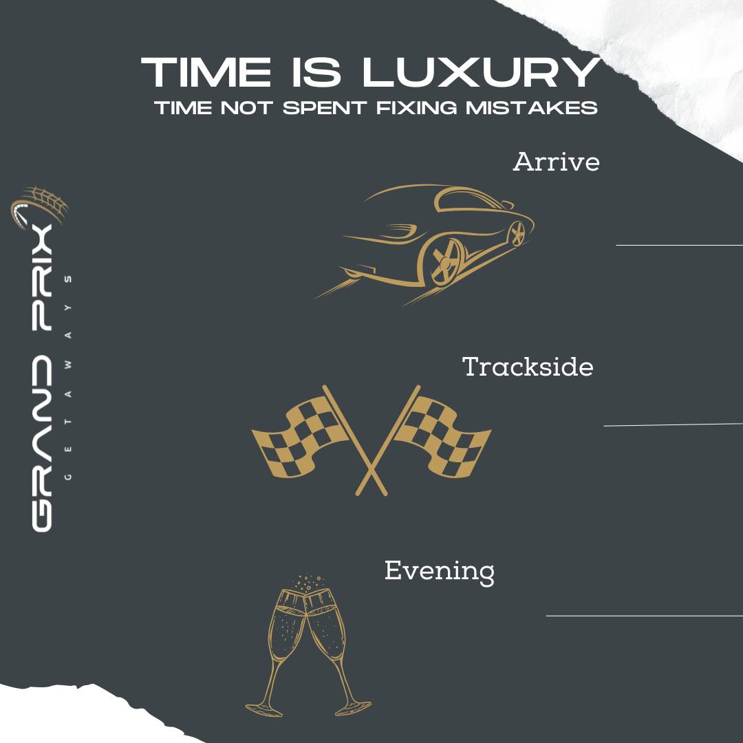 Hot take. The most luxurious perk at a race weekend is time. Time not spent in transit. Time not spent searching. Time not spent fixing mistakes. We design the flow so you spend your time where the memories are.
#GrandPrixGetaways #VIPWeekend #LuxuryTravel #MotorsportTravel #EventStrategy #Trackside #ExecutiveLifestyle #F1Travel #F1Packages #F1
