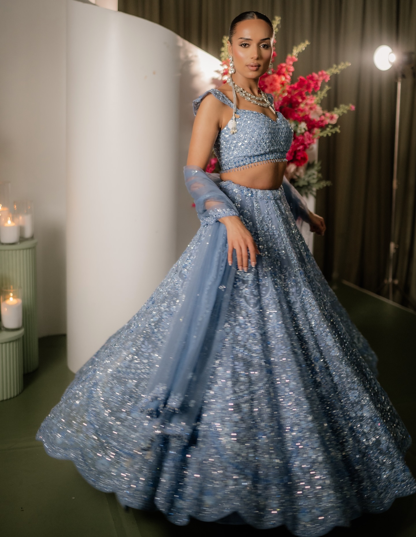 A cooler tone.
The same undeniable presence.
Where elegance meets impact
#chandanFashionSoiree #RunTheRunway #FashionShow #ReceptionWear #bridaloutfits
