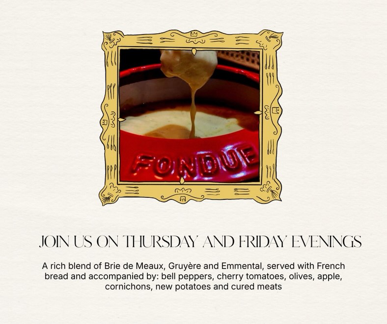 Big Eats Festival at Crêpe Maison ✨
Cheese Fondue & Cider… or 🍾
We’re extending into the evenings every Thursday & Friday throughout April — something a little different.
Arguably the best view over the harbour, and even better as the sun goes down ✨
How to book? 📲 📧
WhatsApp: +44 7781 127172
Email: manager@crepemaison.gg
Can’t wait to welcome you,
Natalia & the Team
@visitguernsey