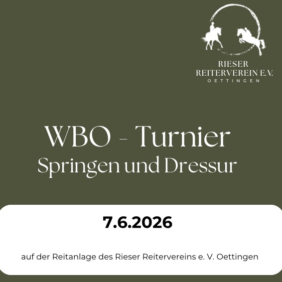 Dieses Jahr veranstalten wir ein WBO- Turnier mit Wertung für die Kreismeisterschaft - Dressur und Springen! 7.6.26 - SAVE THE DATE #turnier #wbo #dressur #springen