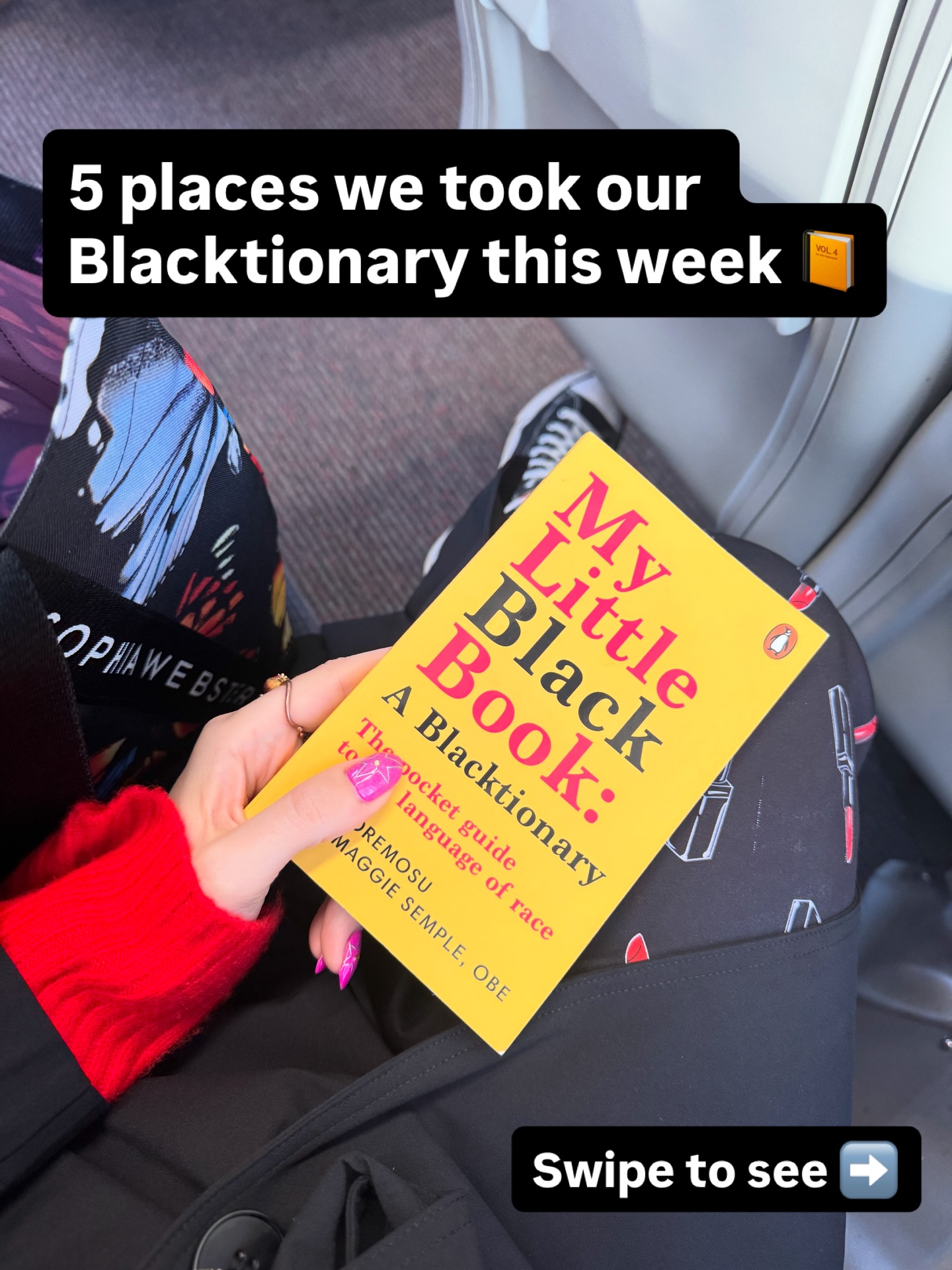 5 places we took our Blacktionary this week 📙
1. To a conference!
2. On the train
3. To a coffee meeting
4. The car
5. To bed!
#inclusion #blacktionary #booksbooksbooks #bookworm #booklover