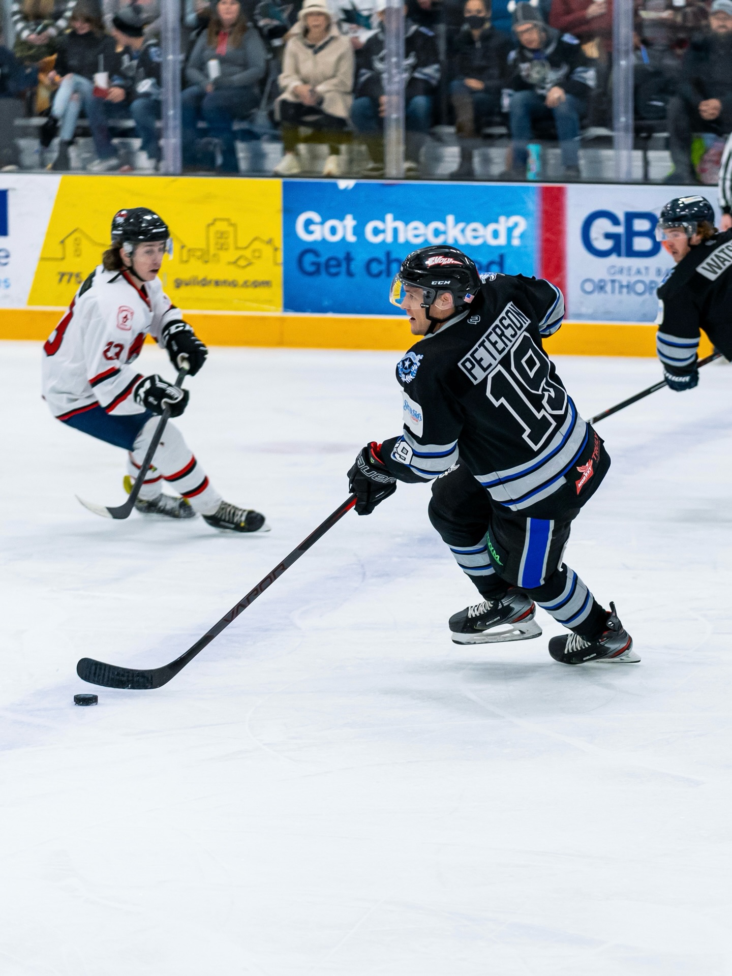 With the Fifth Annual Reno Goon Squad Cup approaching, let’s take a look at the roster for Team USA. 🤔
First up is Andrew Peterson, captain of the Reno Ice Raiders.
Peterson has played hockey since he was six years old and also played professionally in Sweden for five years 🙌
Get your tickets for this weekend’s charity series, the Reno Goon Squad Cup, with proceeds going towards the Nico Goon Scholar Award.
(Charity, ice hockey, hockey for a cause, Team USA)
