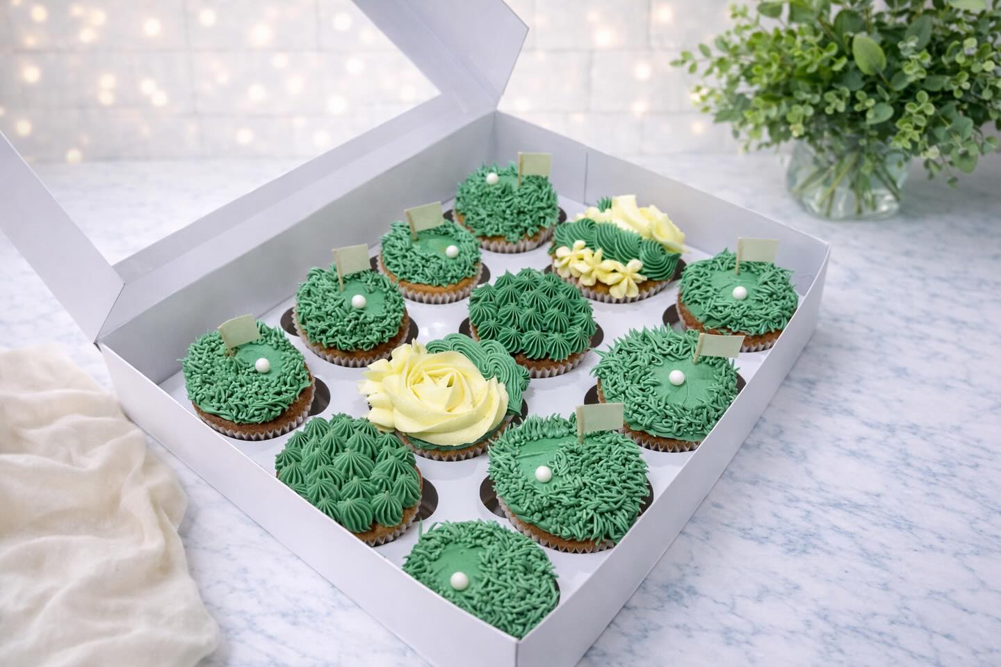 Masters week felt like the perfect excuse to make something a little fun and I had a tee-rific time doing it! ⛳ 🏌️
I put together these golf-inspired cupcakes with soft greens, piped “grass,” and a few floral touches mixed in.
For anyone whose partner will be glued to the TV, at least you get cupcakes out of it 🧁
#MastersWeek #HomeBakery #Cupcakes #BakingFromHome #GolfSeason