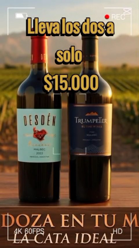 ¿Asado con amigos o cena tranquila? 🍷🤔
No elijas. Con este combo tenés el Trumpeter, ese clásico mendocino que todos aman, y el Desdén Reserva, para cuando querés sorprender con algo distinto y con mucha madera.
✅ Llevate los dos por solo $15.000.
Una oferta imbatible para llenar la cava o quedar como un rey en cualquier invitación.
📍 Encontralos en Pina Wines.
🛵 Consulta por envíos en CABA
#vinotecas #vinosmendocinos #tiendadebebidas #malbec #vinosargentinos