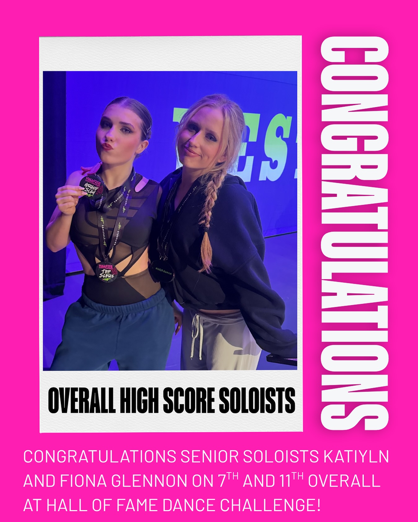 Congratulations @kaitlynglennondance & @fiona.ray.glennon 🤍⭐️