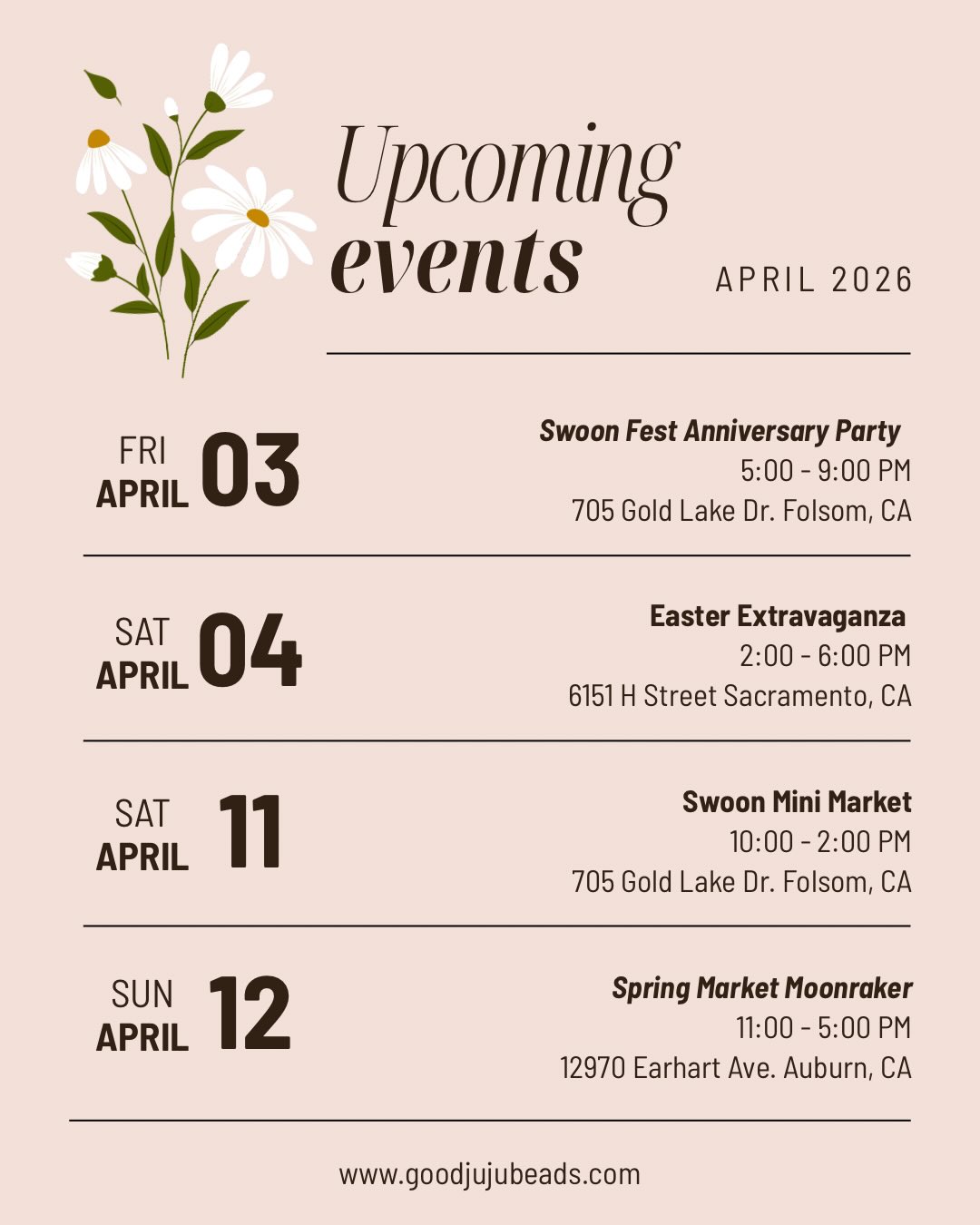 Find me here this month!
Can’t make it? DM me or book online with the link in my bio. See you soon!