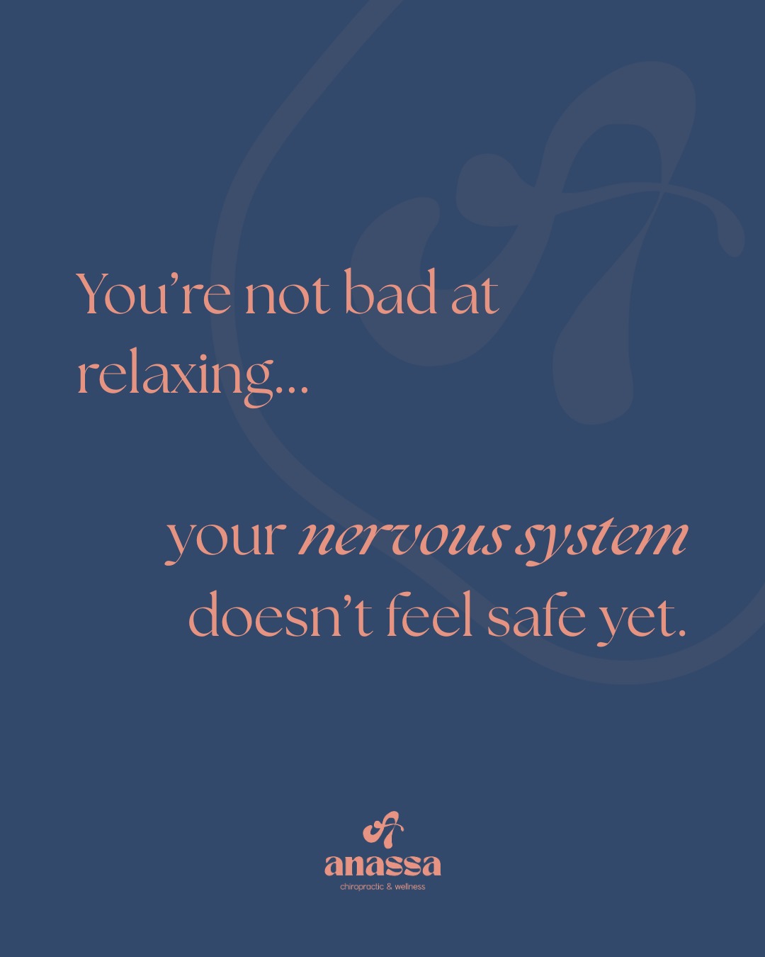 You’re not doing it wrong.
If your body struggles to switch off, it’s not just because you “can’t relax”… it’s often because your nervous system has adapted to being in a constant state of alert. It doesn't feel safe too.
And when that becomes your baseline, slowing down can feel unfamiliar, sometimes even uncomfortable.
The goal isn’t to force relaxation.
It’s to create enough safety for your body to allow it.
This is where gentle, nervous system-focused care can play a role, supporting your body to shift patterns over time.
Try one small reset today:
slow your exhale, soften your jaw, let your shoulders drop just 10%.
What do you notice first when you try to relax, your body or your mind?
Dr K
#healing #rest #safety #nervoussystem #energy