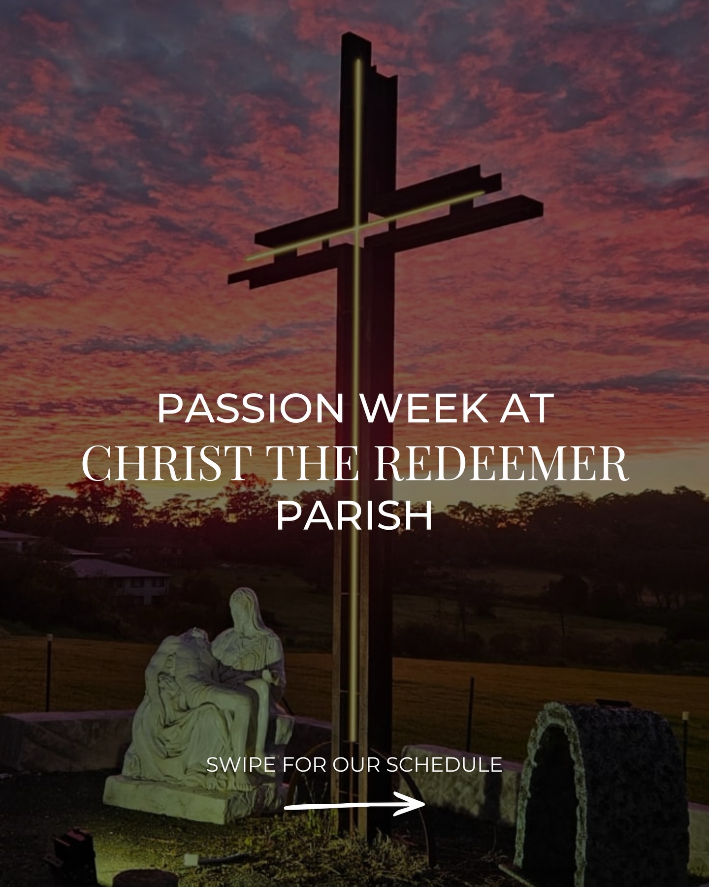 Holy Week is almost here!
As we journey towards the most sacred week of our faith, we invite you and your family to join us at Christ The Redeemer - Maronite Parish for our Passion Week Masses and Celebrations.
This is a special time to pause, reflect, pray, and walk closely with Christ through His passion, death, and resurrection. From Palm Sunday to the joy of Easter Sunday, each celebration is an opportunity to come together as a parish community and prepare our hearts for the hope of Easter.
Please see swipe left for our full Holy Week and Easter Mass Schedule, and we encourage you to share it with family and friends so all can be part of this beautiful and meaningful week.
Let us enter into this holy season with faith, gratitude, and expectation.
We look forward to praying with you.
#Easter #Faith #Mass #Maronite #Sydney