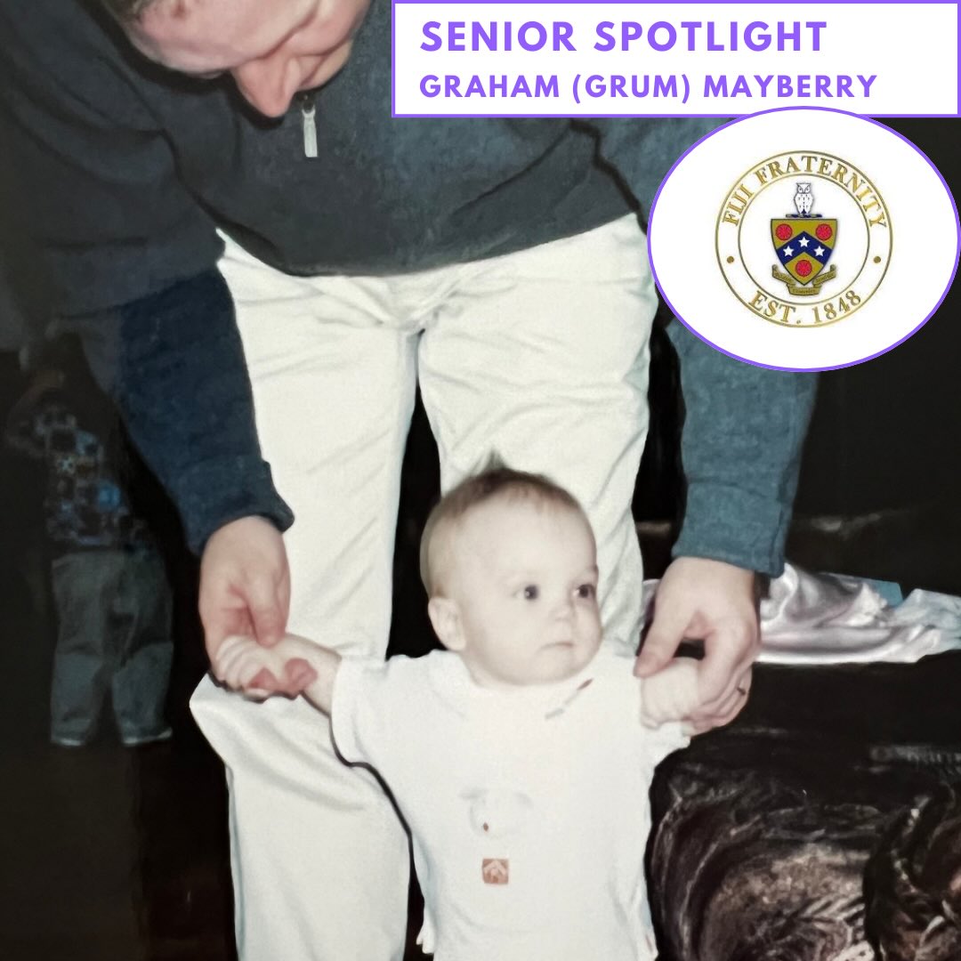 **SENIOR SPOTLIGHT**
Hometown: Urbandale, IA
Major: Computer Science and Data Analytics
Minor: Finance
Positions: Risk Management, New Member Education, and IFC
Plans after OWU: “I plan to keep working for a year or two, and then proceed to get my MBA”
Favorite thing about FIJI: “FIJI has allowed me to meet so many guys from all over the world that I normally wouldn’t have been able to meet had it not been for this fraternity.“
Things he’ll miss about FIJI: “ I’ll miss basement nights but also spring semester with fun events like pig dinner, islander, and formal.”