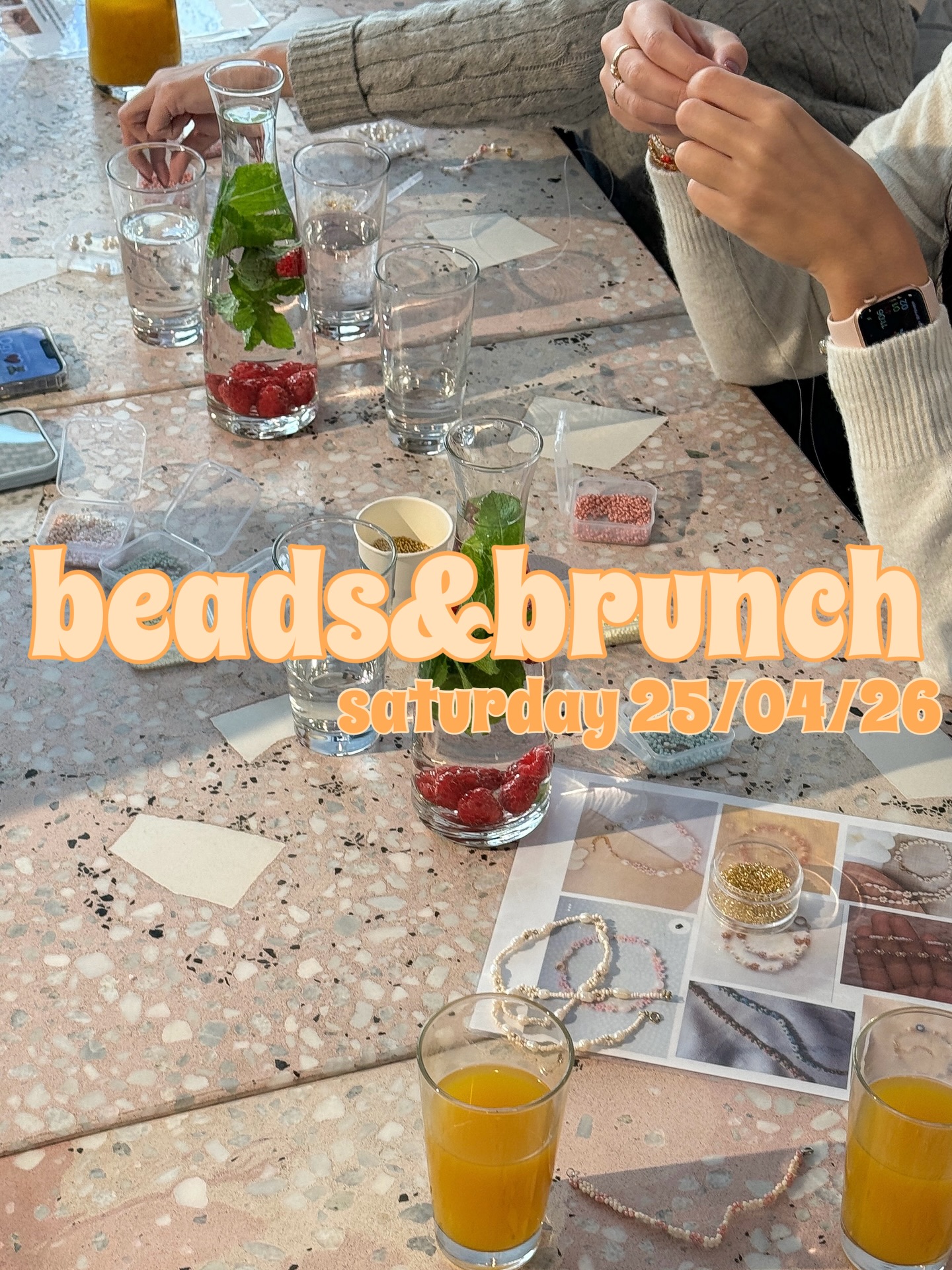 our beads&brunch event is back 🧇🤎☕️🫶🏻✨
we are starting off with a jewelry workshop, specifically working with beads and flower motifs. - we’ll teach you the basic technic on how to form flowers and more. from there you can choose your path and make the bracelet you’d like. lots of different colored beads will be available. if there is enough time, you can of course make more designs (additional 5CHF per bracelet).
after that we’ll be serving you our vegan waffle brunch and a drink of your choice.
want to join us? - here‘s everything you need to know:
🗓 Saturday, 25.04.26
⏰ beading workshop: 9:00 - 11:00 / waffle brunch: 11:00 - 12:00
📍 enila - Klybeckstrasse 58, 4057 Basel (entrance is at Haltingerstrasse)
💵 CHF 50
what‘s included?
everything you need to make the bracelets (materials, tools, inputs, tips and tricks)
refreshments during the workshop
waffle brunch (regular plate) and a drink of your choice
spend a creative and delicious morning with us. send an email to hello@enilaicecream.com to sign up 💌
we’re looking forward to seeing you there 🤍