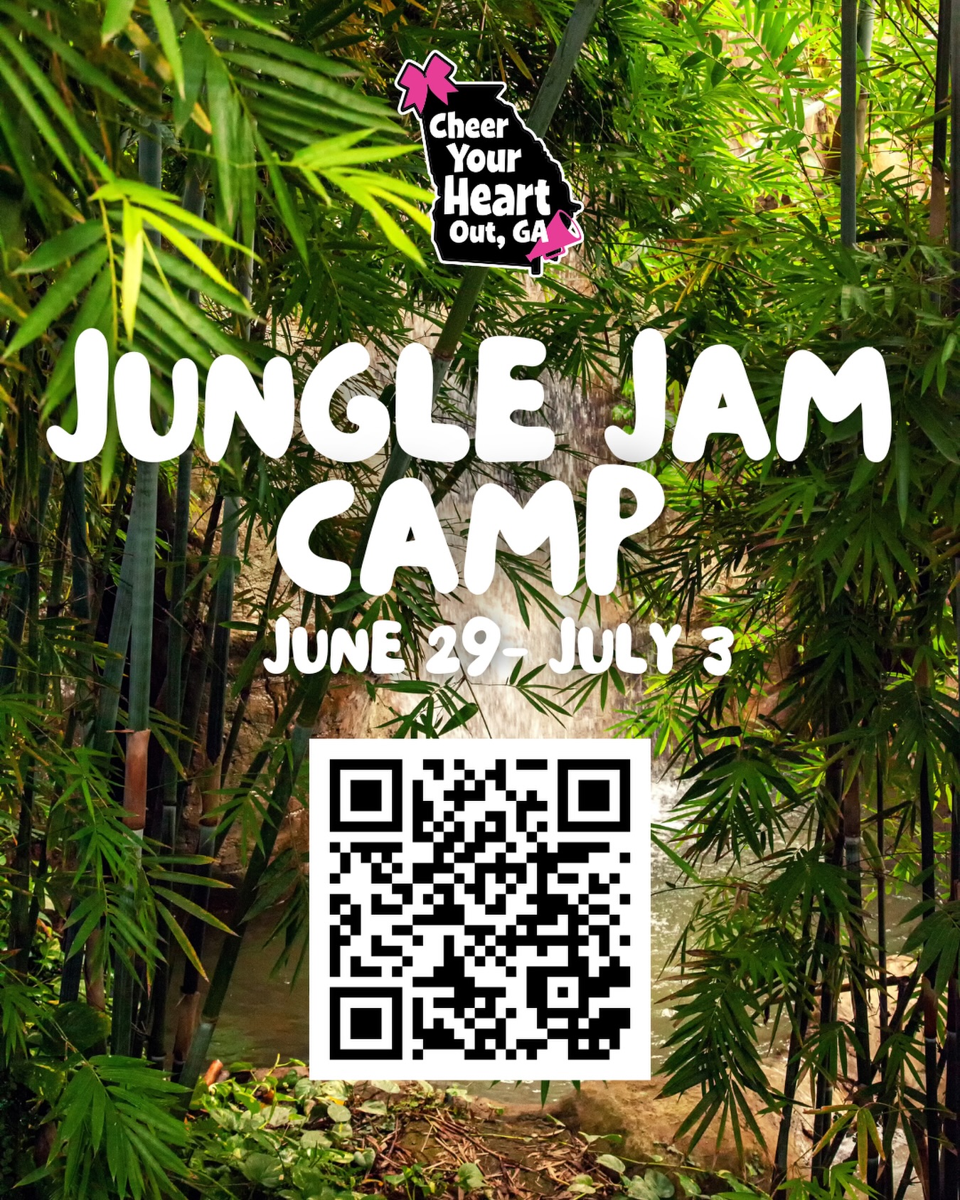 ๐ฟ๐ Get ready for a wild week at Jungle Jam Camp! ๐ดโจ
Join us June 29 โ July 3 for a week full of cheer, games, crafts, and nonstop fun your kids wonโt forget! ๐
Spots are filling fast! Scan the QR code to register and secure your camperโs spot!
#CYHO #SummerCampFun #JungleJam #MariettaGA #CobbKids