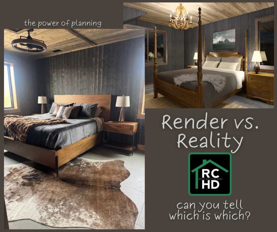 Seeing materials together in a render avoids the “these looked different in my head” problem.
That’s the power of planning well.
At RCHD, we help you see it clearly — before you build it.