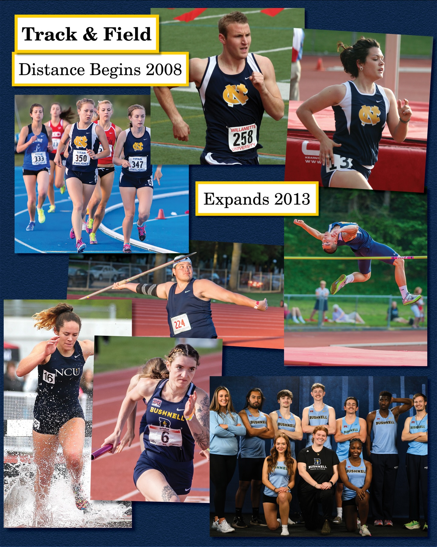 For 130 years, sports have been a meaningful part of life at our university, from community recreation to the intercollegiate student-athlete experience.
In this month’s 130-year anniversary reflection, we’re looking back on our athletic history. While official intercollegiate programs didn’t begin until more than 60 years into our story, starting with men’s basketball in 1959, our commitment to athletics has grown tremendously. Along the way, our student-athletes, coaches, staff, and fans have contributed to numerous conference and national achievements.
Here’s just a small glimpse into the history of our ever-growing intercollegiate athletic experience!
