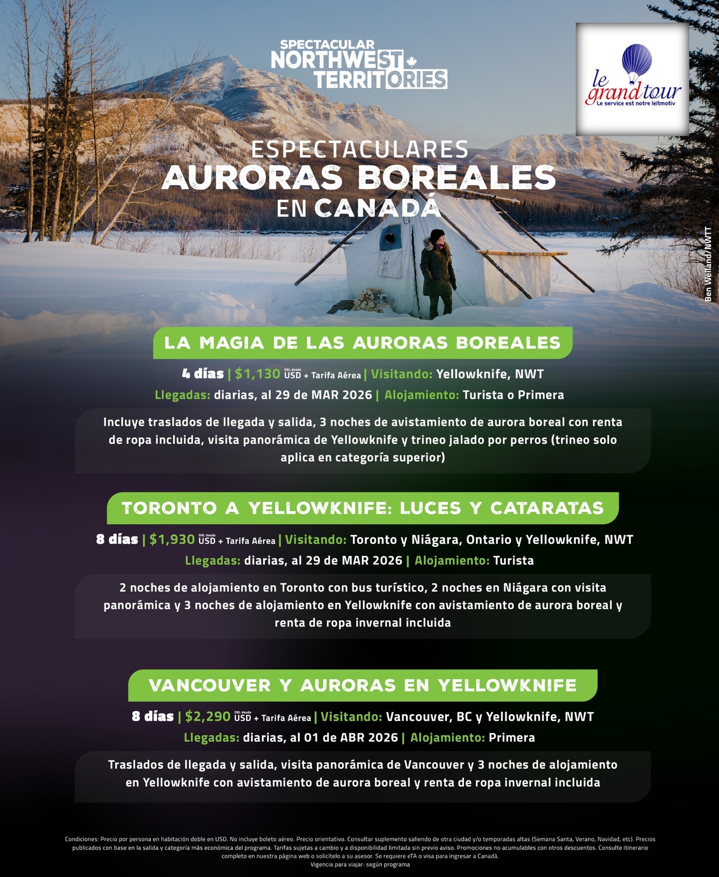 ¿Alguna vez has sentido que el cielo baila para ti? ✨ Deja que las luces del norte guíen tu próxima gran aventura. 🌌
#AurorasBoreales #Yukon #CanadaExplorers