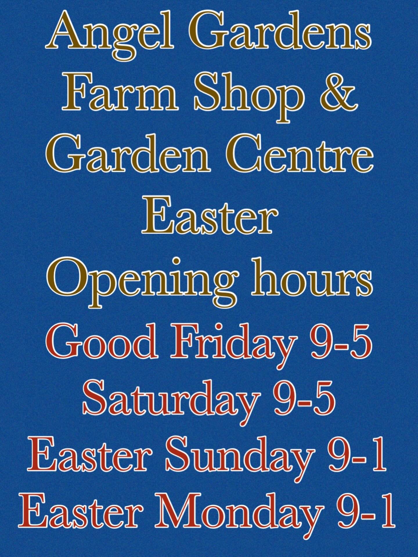 We are Open over the Easter Holiday Weekend, plenty of fresh stock available in both the Farm Shop and Garden Centre with a super Easter Garden Furniture Sale ๐๐ธ