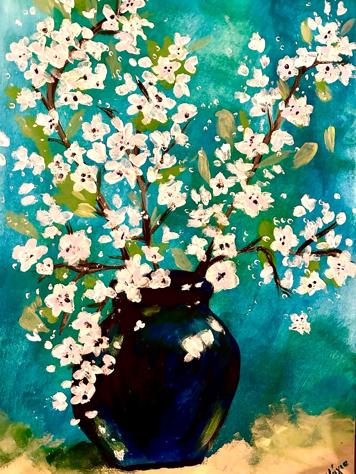 Spring is in the air 🌸✨
This month in our adult art class, we took inspiration from Vincent Van Gogh’s *Almond Blossom* and explored the beauty and symbolism of cherry blossoms — a celebration of new life, hope, and fresh beginnings.
Our artists dove into painting techniques with curiosity and confidence, experimenting with overlaying paint, working directly onto paper, and discovering the magic of colour mixing and blending. We also embraced the expressive power of impasto, using thick acrylics to create bold, textured mark-making.
The results? Absolutely amazing. Each piece is bursting with movement, colour, and individuality 🌿🎨
So proud of this group for their creativity and willingness to explore — what a joyful way to welcome the season! 💙
#artclass #artlondon #thingstodolondon #enfield #cuffley