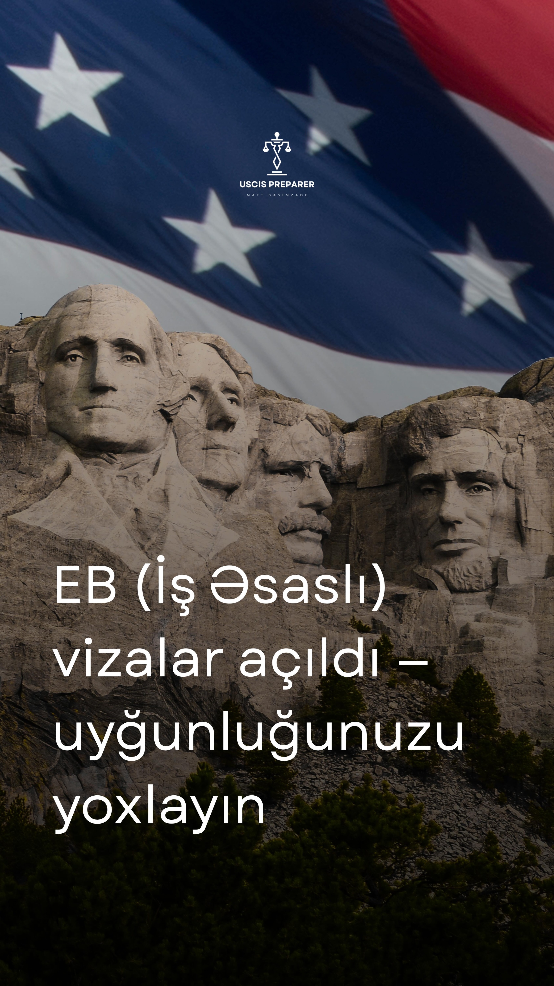 EB-1, EB-2, EB-3 kateqoriyaları artıq aktivdir 🔥
Bu, yaxşı bir fürsətdir, lakin hər kəs üçün uyğun olmaya bilər.
Təkcə CV kifayət etmir — düzgün yanaşma önəmlidir.
Profilinizi birlikdə yoxlayaq 👉 konsultasiyaya qoşulun.
EB-1, EB-2, EB-3 are now current 🔥
This is a great opportunity, but it may not be for everyone.
A strong CV alone isn’t enough — the right approach matters.
Let’s review your profile 👉 join a consultation.
#işvizası