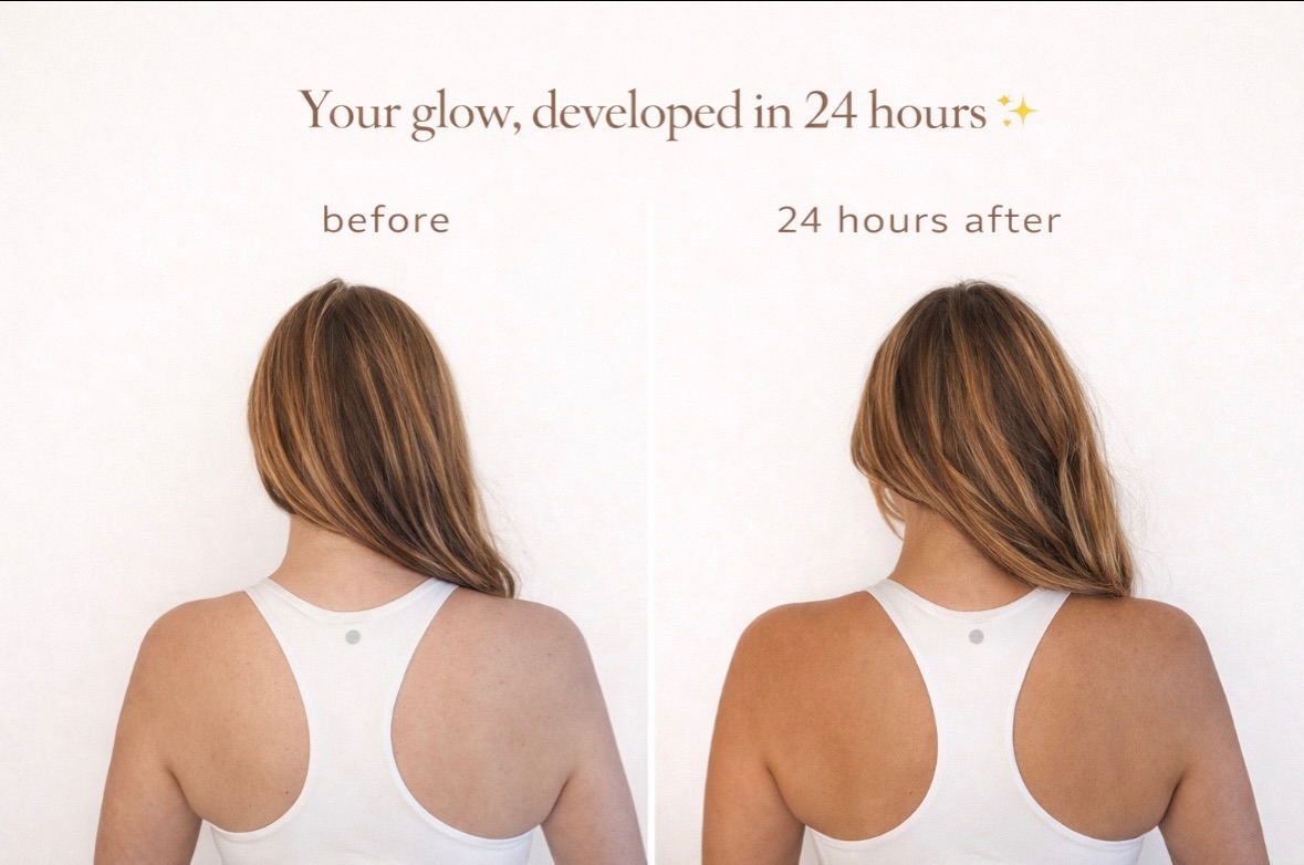 Before your spray tan → 24 hours after ✨
This is your sign, Mooresville ladies 🤎
A custom glow that develops into smooth, even, natural-looking skin.
Book your glow for that effortless, confidence-filled finish ✨
#spraytanartist #mooresvillenc #customspraytan #mobilespraytan #sunlesstans