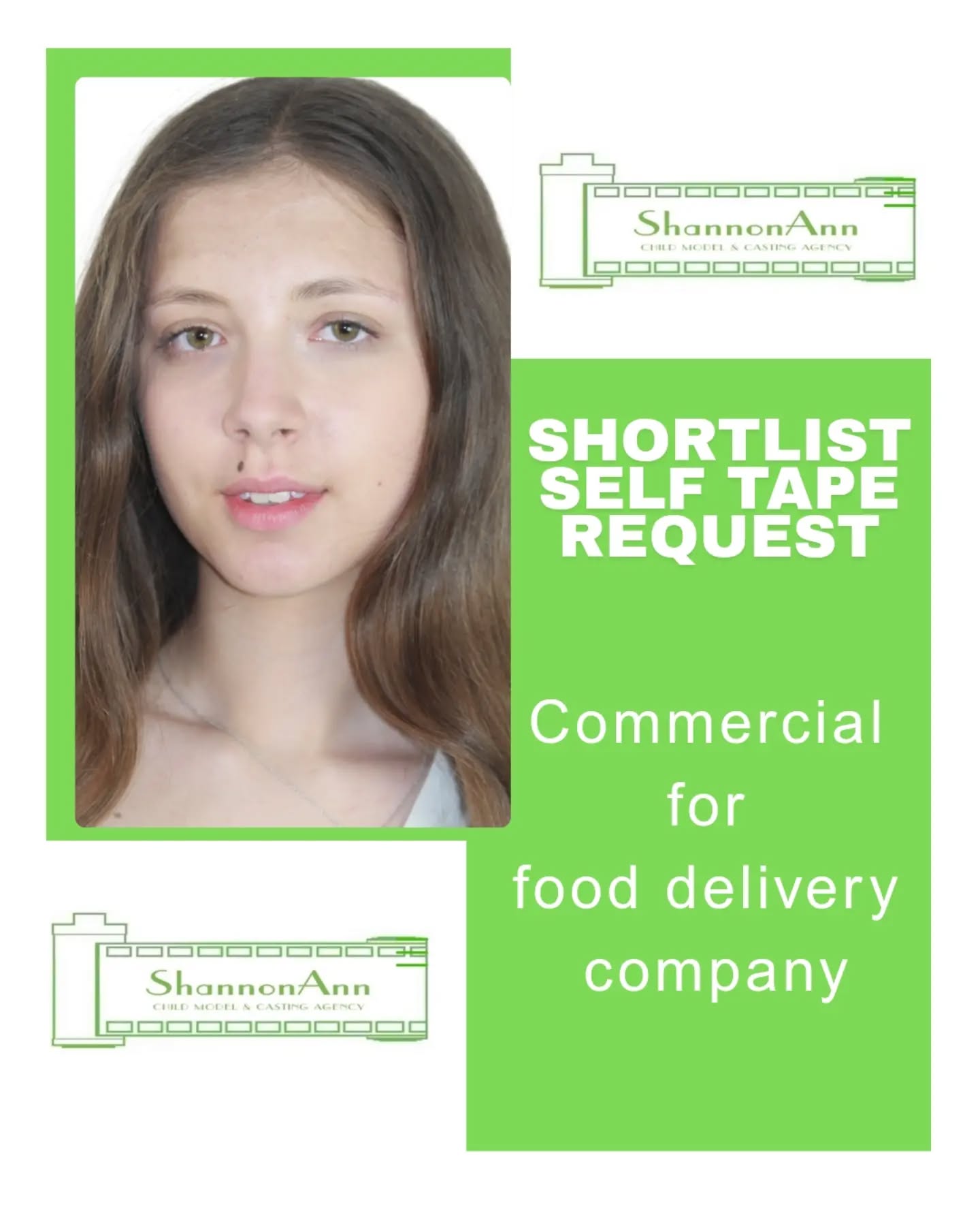 Well done to Lily on her recent shortlist selftapes request for a commercial
#proudagents #teenmodel #teenactor #londonmodelagency #casting