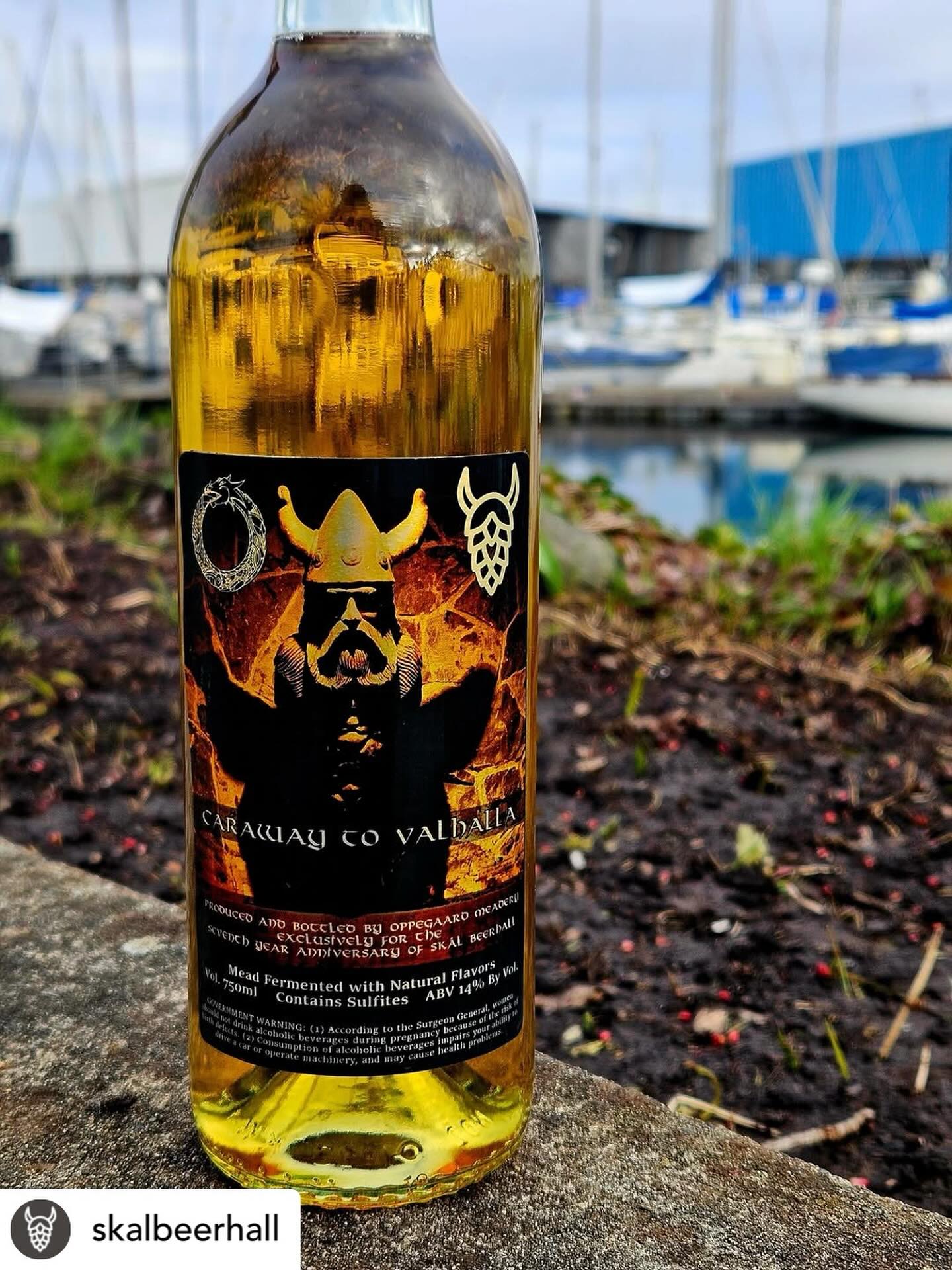 @skalbeerhall just launched Caraway to Valhalla mead
with @oppegaard_meadery 😮🍾. We can’t wait to try it! Skoal!
••••
We’ll have a limited supply of bottles available for purchase and they’re gonna go fast!! Come to our Anniversary Party and Makers Market next Sunday, March 29th to be one of the lucky few to experience this exclusive new flavor and celebrate with us! 🎉
#seattleevents #limitededition #mead #seattlebars #viking
