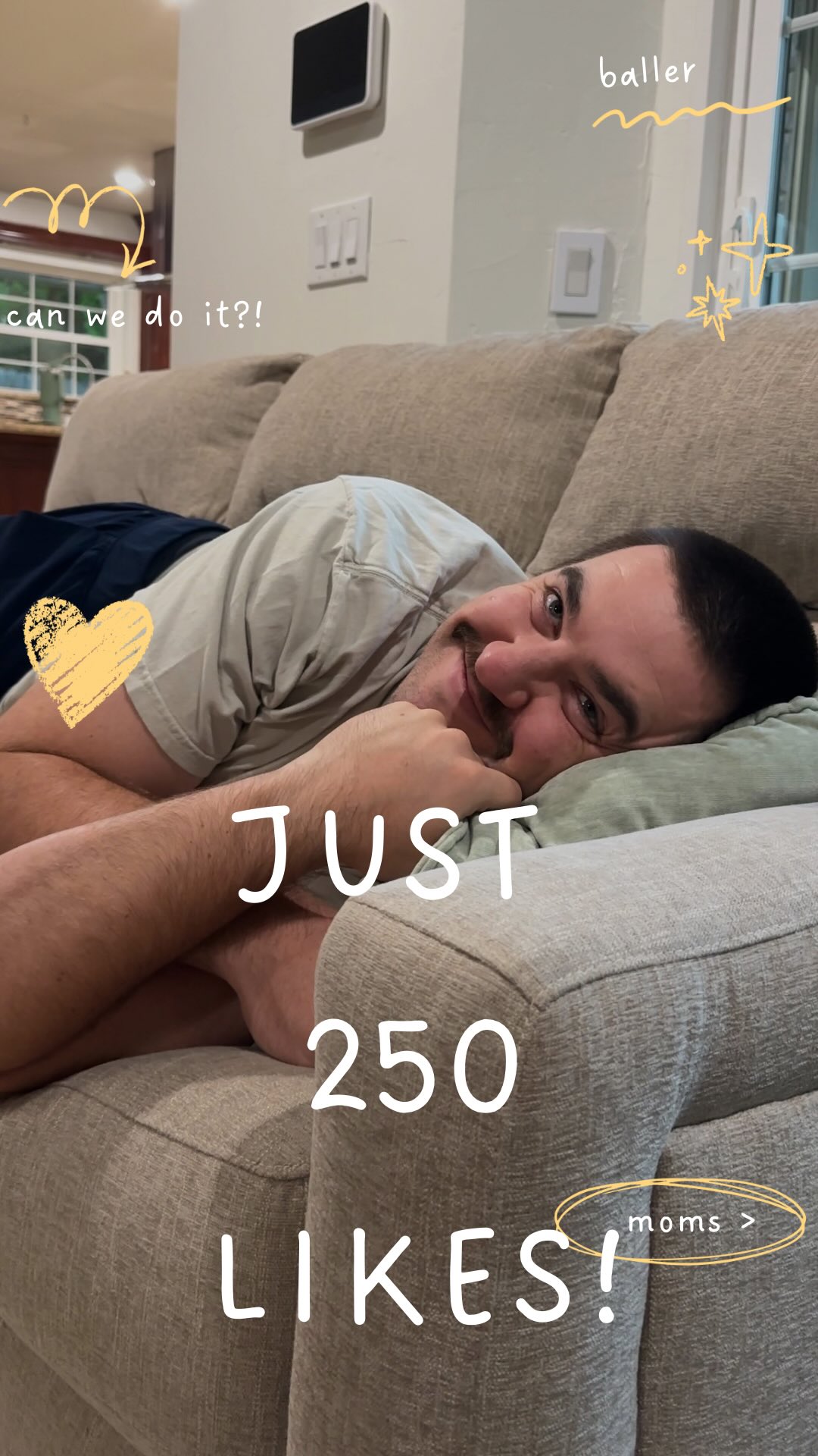 Alright can we get 250 likes?!
His poor momma just wants to see her baby play basketball!!!!! 😂
(He is gonna die of embarrassment when he sees this!!😂)