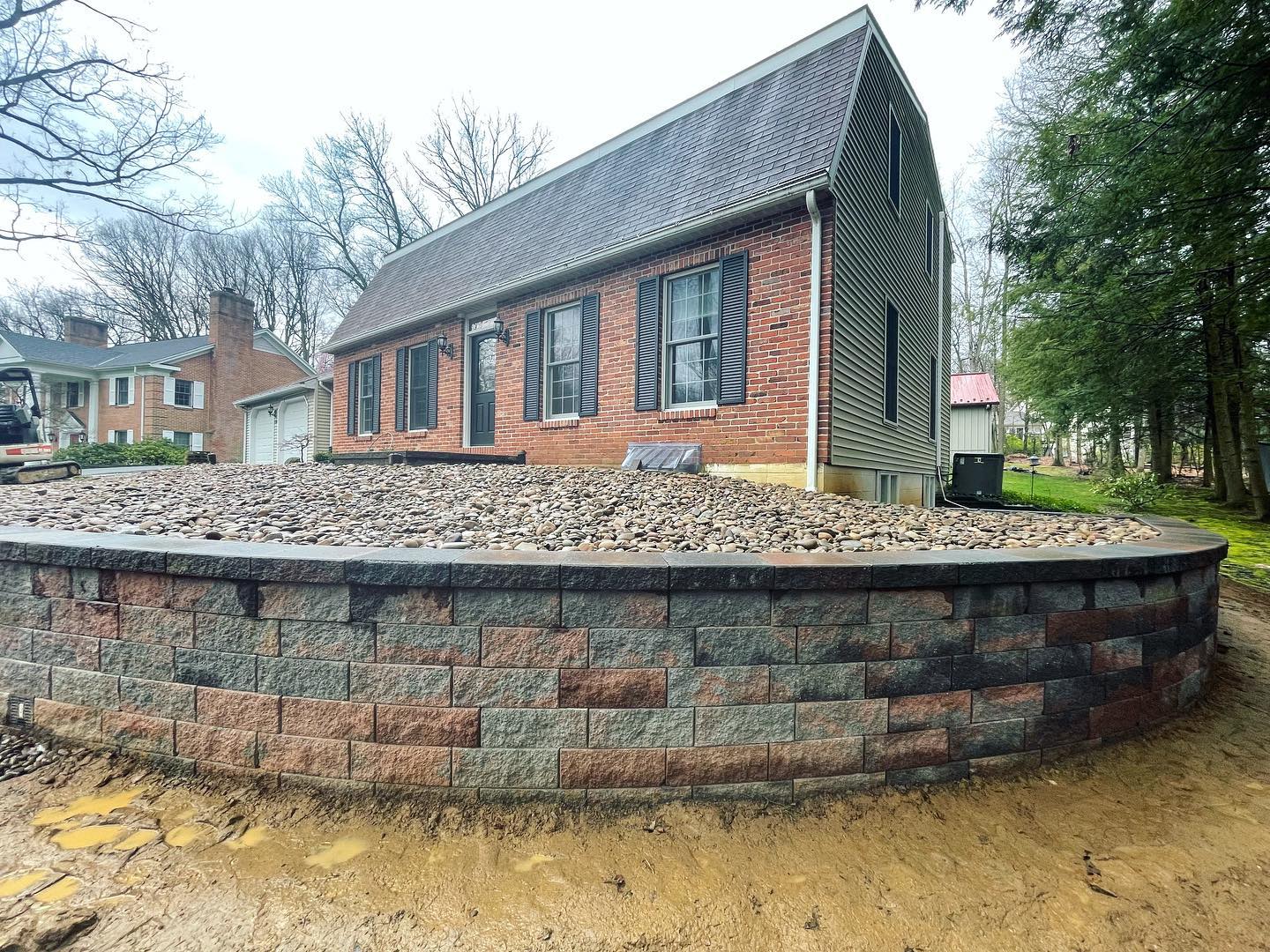 Versa Lok wall install adds curb appeal and a raised area for future planting to this property.
-
-
-
#landscape #hardscape #retainingwall #versalok #curbappeal #pennstate #statecollege #yondermountain #conservation