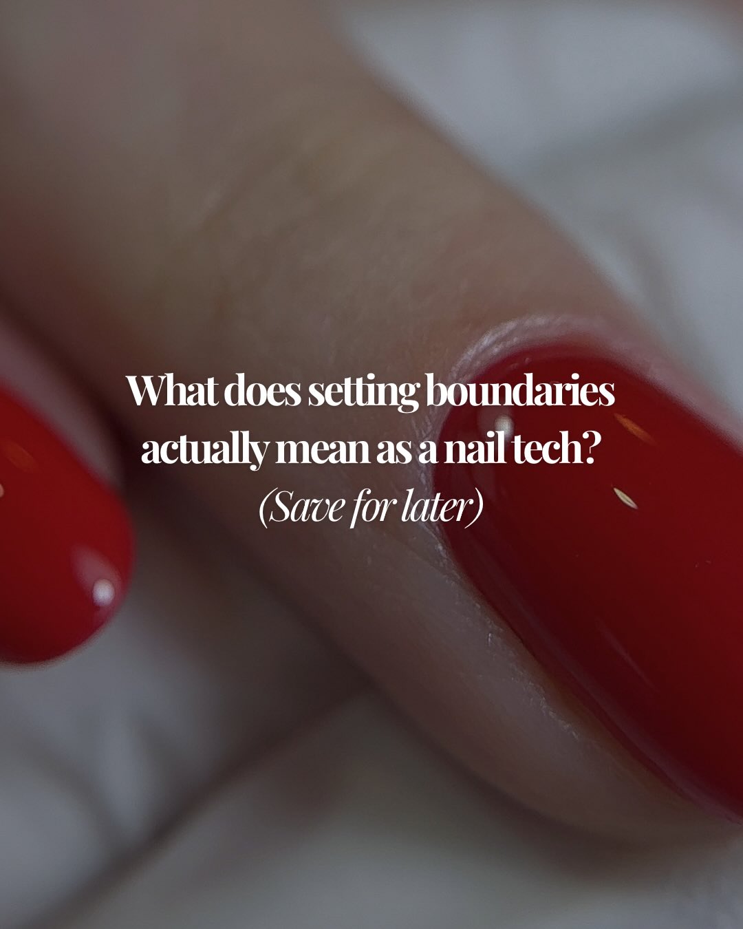 Setting boundaries as a nail tech isn’t always easy, especially when you’re trying to build a client base or keep clients happy.
But boundaries aren’t there to create distance.
They’re there to protect your standards.
In this industry, setting boundaries means making decisions based on what is safe, appropriate, and professionally correct, not just what is convenient.
That can look like:
-Refusing to work over lifting
-Taking the time to carry out proper prep
-Wearing PPE consistently
-Explaining when something isn’t suitable
-Charging appropriately for the work being carried out
Boundaries often come with discomfort at first.
But they are essential for maintaining quality, protecting the natural nail, and building long-term trust with your clients.
Professionalism isn’t just about the final result.
It’s about the decisions you make throughout the service.