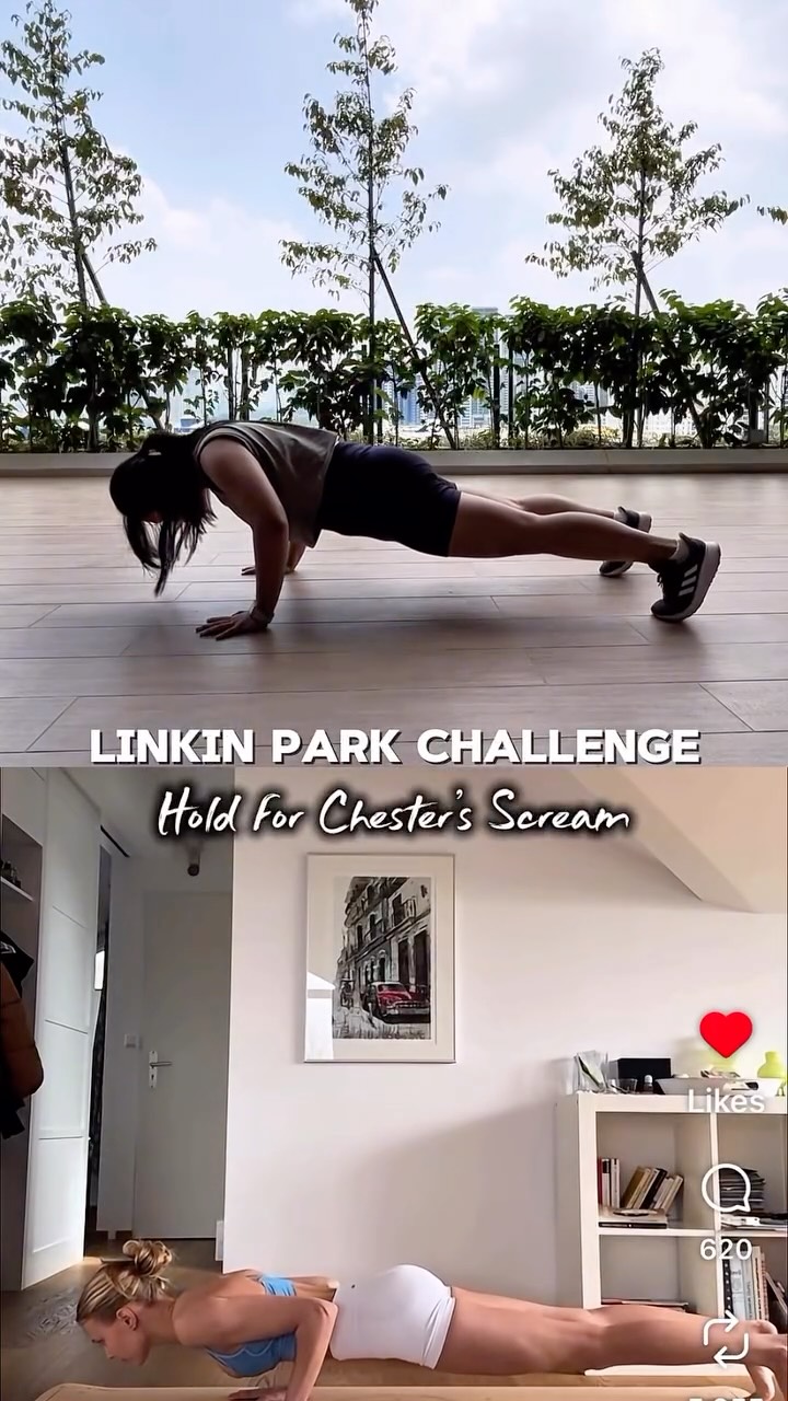 I remember losing my voice to this song at karaoke when I was 18 so I’m pretty chuffed I can do this now at 32!!! Just a year ago I hadn’t worked out in 5 years and I had zero upper body strength. I know the plank isn’t perfect but it’s a win for me 🥰 ib: @parechnaya
#linkinplank #linkinpark #challenge #fitness #emo