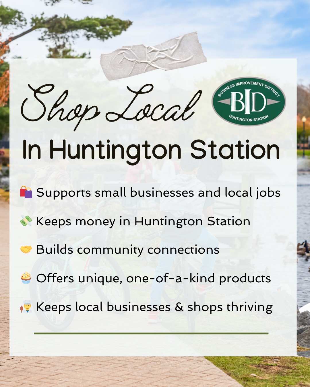Bringing this to the top of your feed today because it's always important to #shoplocal!!
Studies cited by economic development groups like the Institute for Local Self-Reliance show that for every $100 spent at a local business, about $68 stays in the community—compared to roughly $43 at national chains.
Support your Huntington Station Community and local businesses!