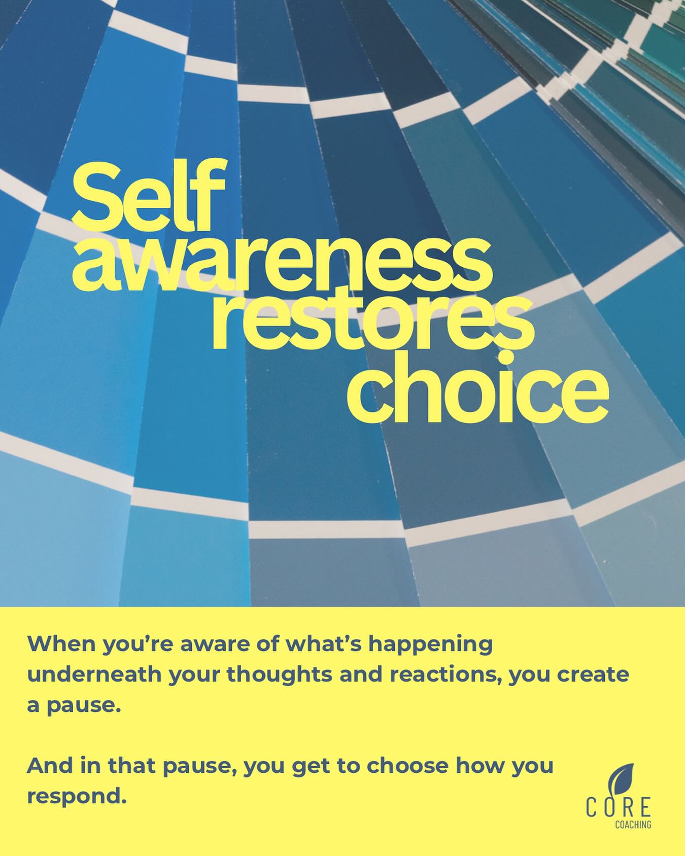 This is something I say on repeat
“Self-awareness restores choice.” Always.
Because when you’re not aware of what’s going on underneath things, it all just happens really quickly.
👍 You say yes without really meaning to
😬 You come away from conversations thinking “why did I say that?”
😠 You react, then reflect later
It’s just fast, isn’t it?
Awareness slows it down a bit. 🧘
You start to notice what’s actually going on for you; what you’re thinking, feeling, needing. And in that moment, ✋ you’ve got a bit more say in it.
🛑 You can pause
⌛️you can respond, rather than react
🤔 You can choose what actually feels right for you
And that’s where the freedom is.
It might look like saying what you actually mean or not overthinking something for hours after or handling a situation in a way that feels more like you meant it
This is why I bang on about the power of coaching so much because it gives you that space to build awareness in a way that actually sticks.
If it’s something you’ve been thinking about, you’re always welcome to come and explore it with me.
30 min FREE discovery call 📞
link in bio
#comfortableconfidence #selfawareness #selftrust #confidencecoach #personalgrowth #emotionalwellbeing #innerwork #mindsetshift #coachinglife #awareness #choice #freedom