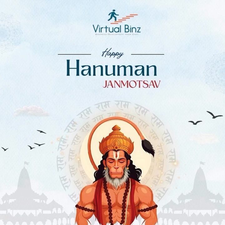 Celebrating strength, devotion, and courage this Hanuman Janmotsav. May Lord Hanuman bless you with power, wisdom, and unwavering faith. 🚩✨
#HanumanJanmotsav #JaiHanuman #BajrangBali #virtualbinz #lifeatvbz