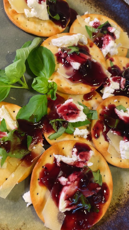 #boysenberry nappe on savory grilled cheese and charcuterie drizzle | celebrate the boysenberry at https://youtu.be/_11AgD8FwMU