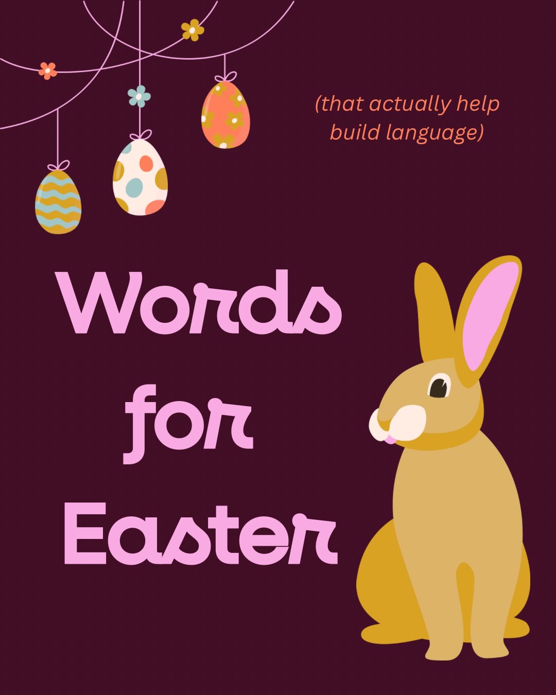 Easter is FULL of opportunities for language…
but it’s not about quizzing your child on every egg you see 🫠
Instead 👇
✨ model words
✨ expand what your child says
✨ keep it playful
That’s how language actually grows
Not from:
“What’s this?”
“Say egg”
“What colour is it?”
But from:
💛 shared moments
💛 repetition
💛 real-life language
Save this for your Easter weekend 🐰🌸
and come back to it during your egg hunt 👀
